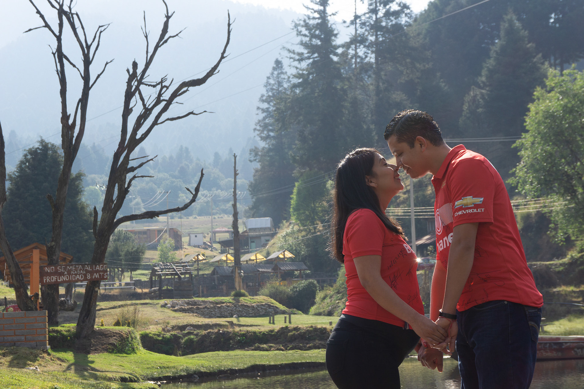 Sesión fotográfica de Sandy & Iván, maternidad en la marquesa.