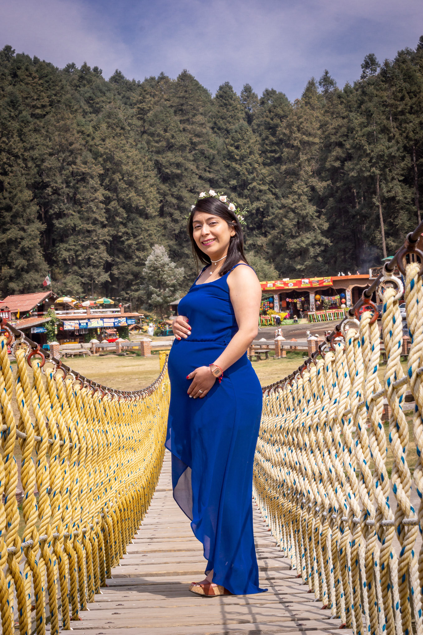 Sesión fotográfica de Sandy & Iván, maternidad en la marquesa.