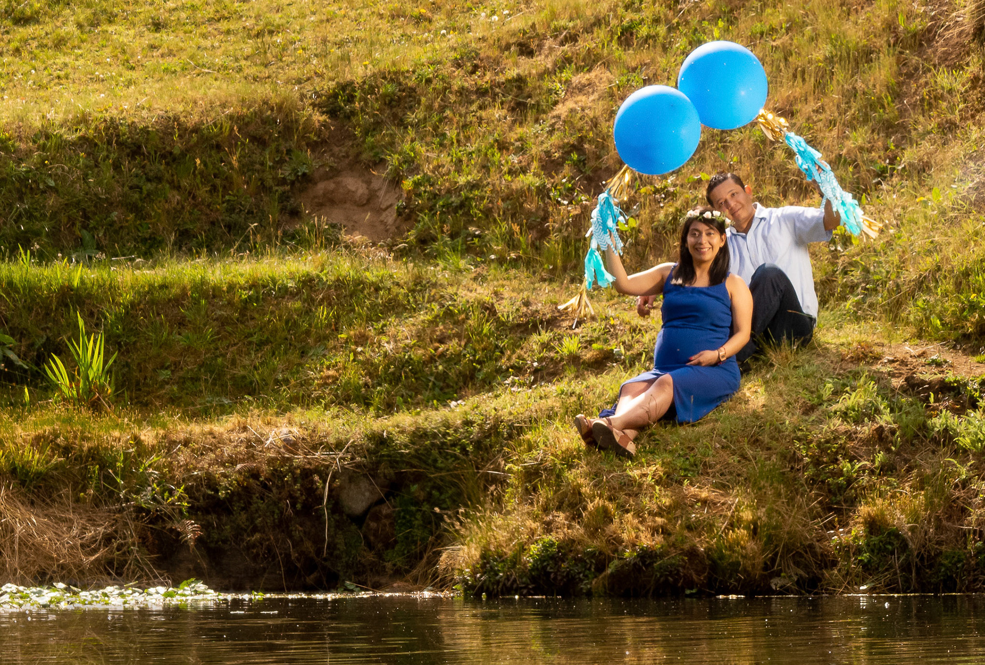 Sesión fotográfica de Sandy & Iván, maternidad en la marquesa.