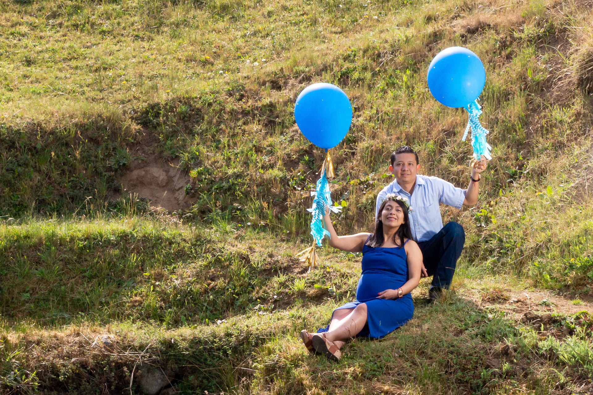 Sesión fotográfica de Sandy & Iván, maternidad en la marquesa.