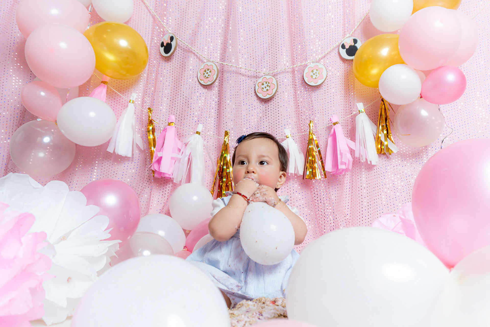 Sesión fotográfica de smash the cake para Emilie