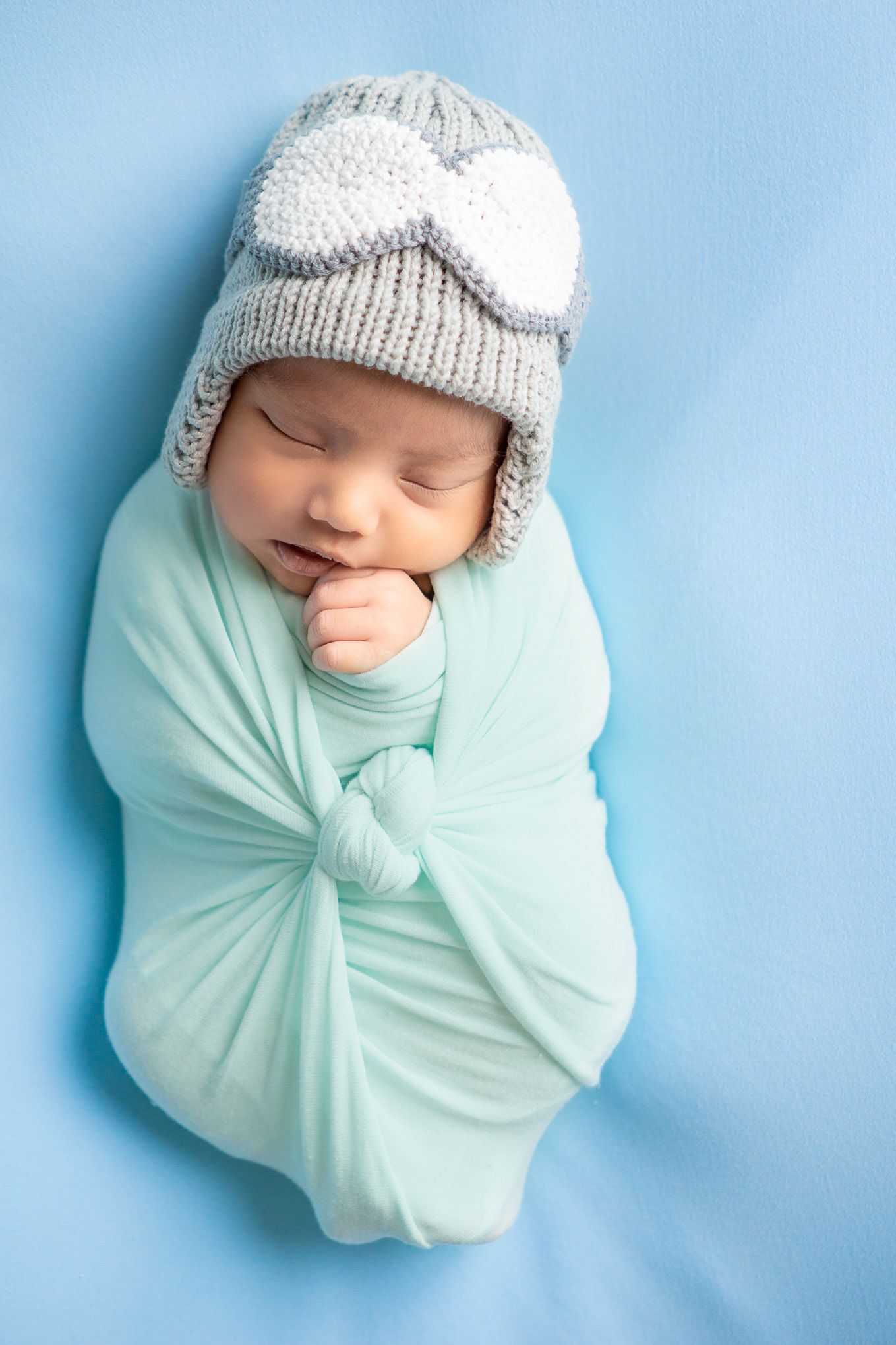 Sesión fotográfica de Leonardo Aarón a sus 13 días de nacido.