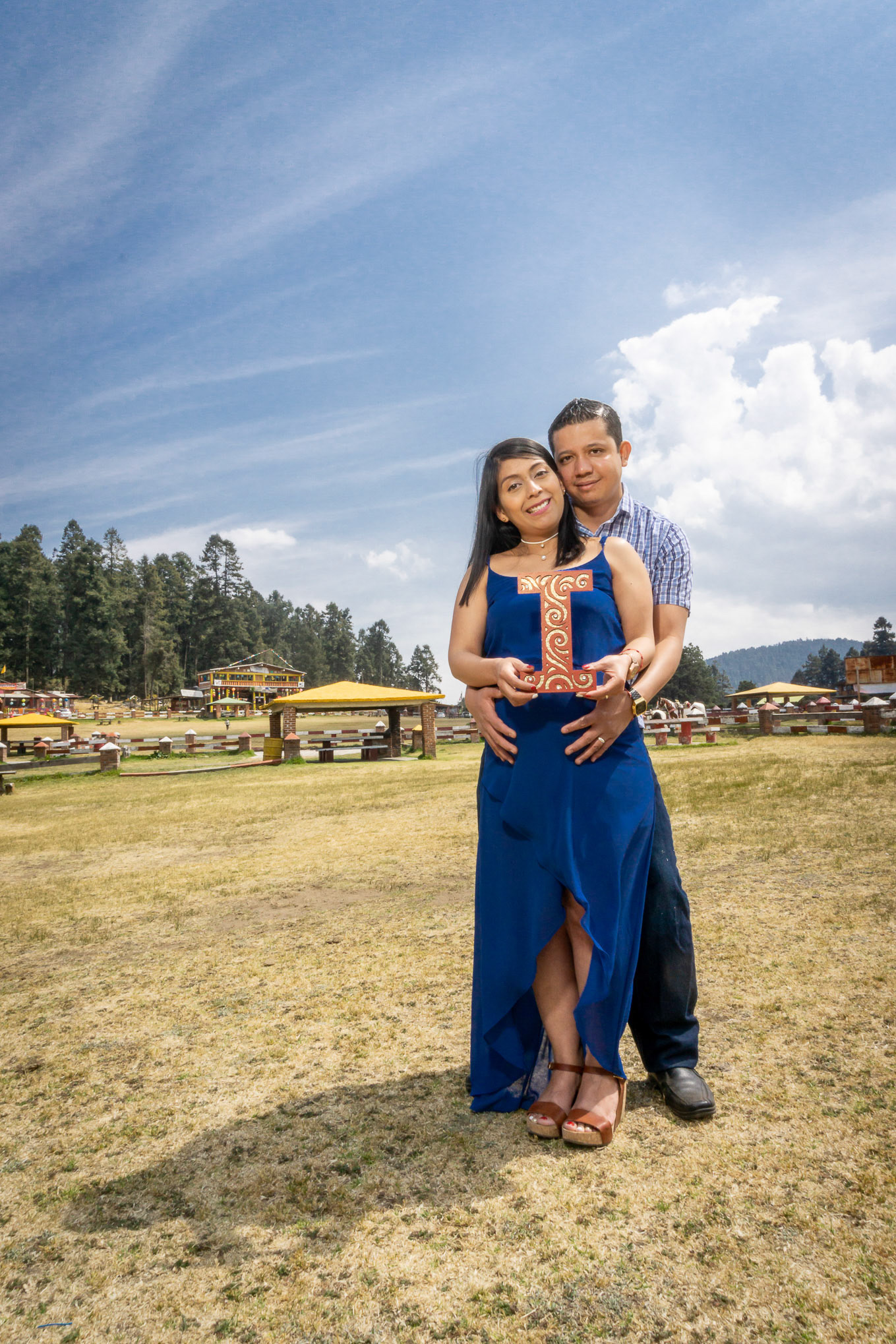 Sesión fotográfica de Sandy & Iván, maternidad en la marquesa.