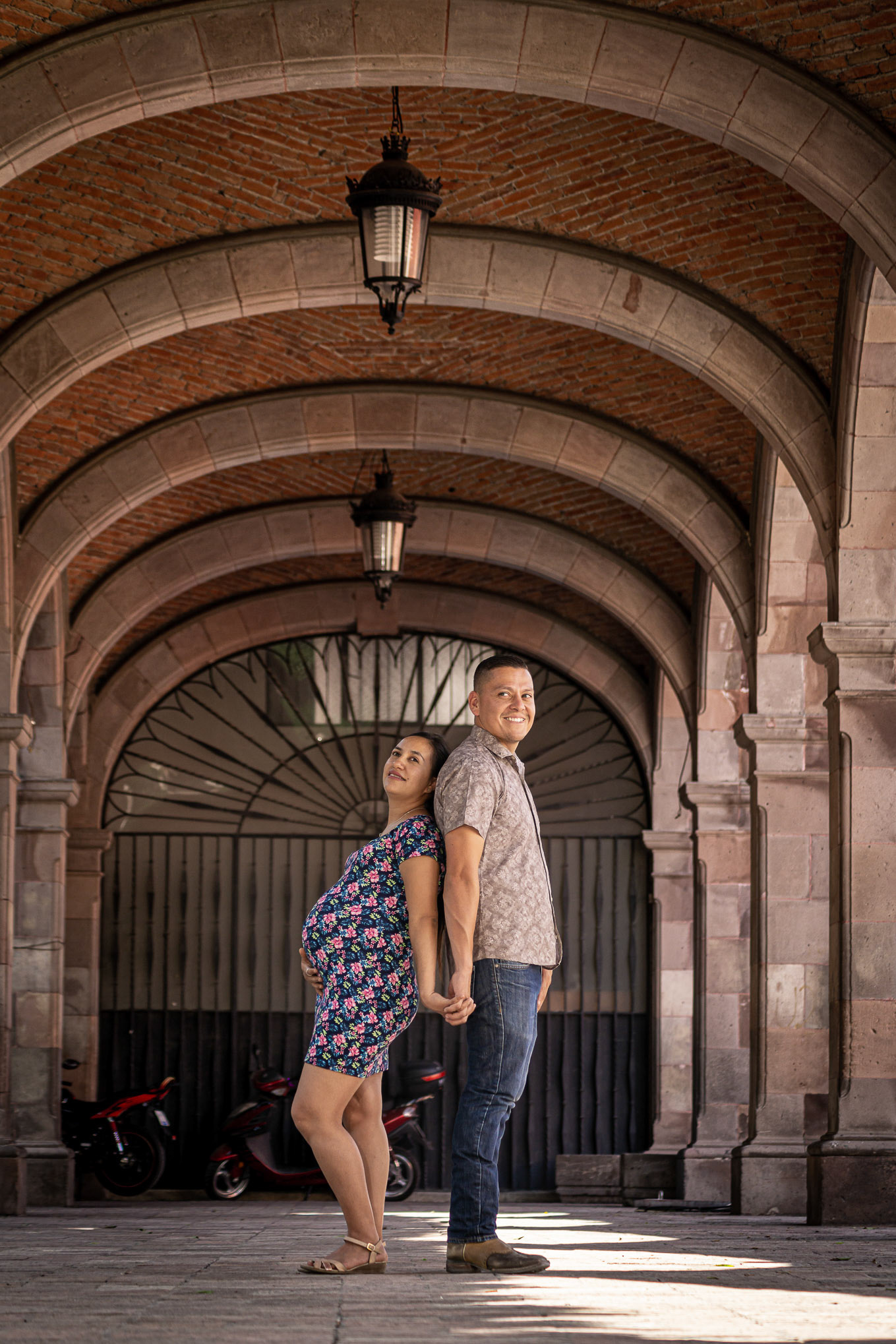 Sesión fotográfica de embarazo.