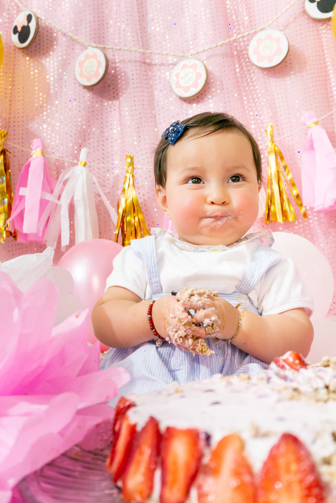 Sesión fotográfica de smash the cake para Emilie