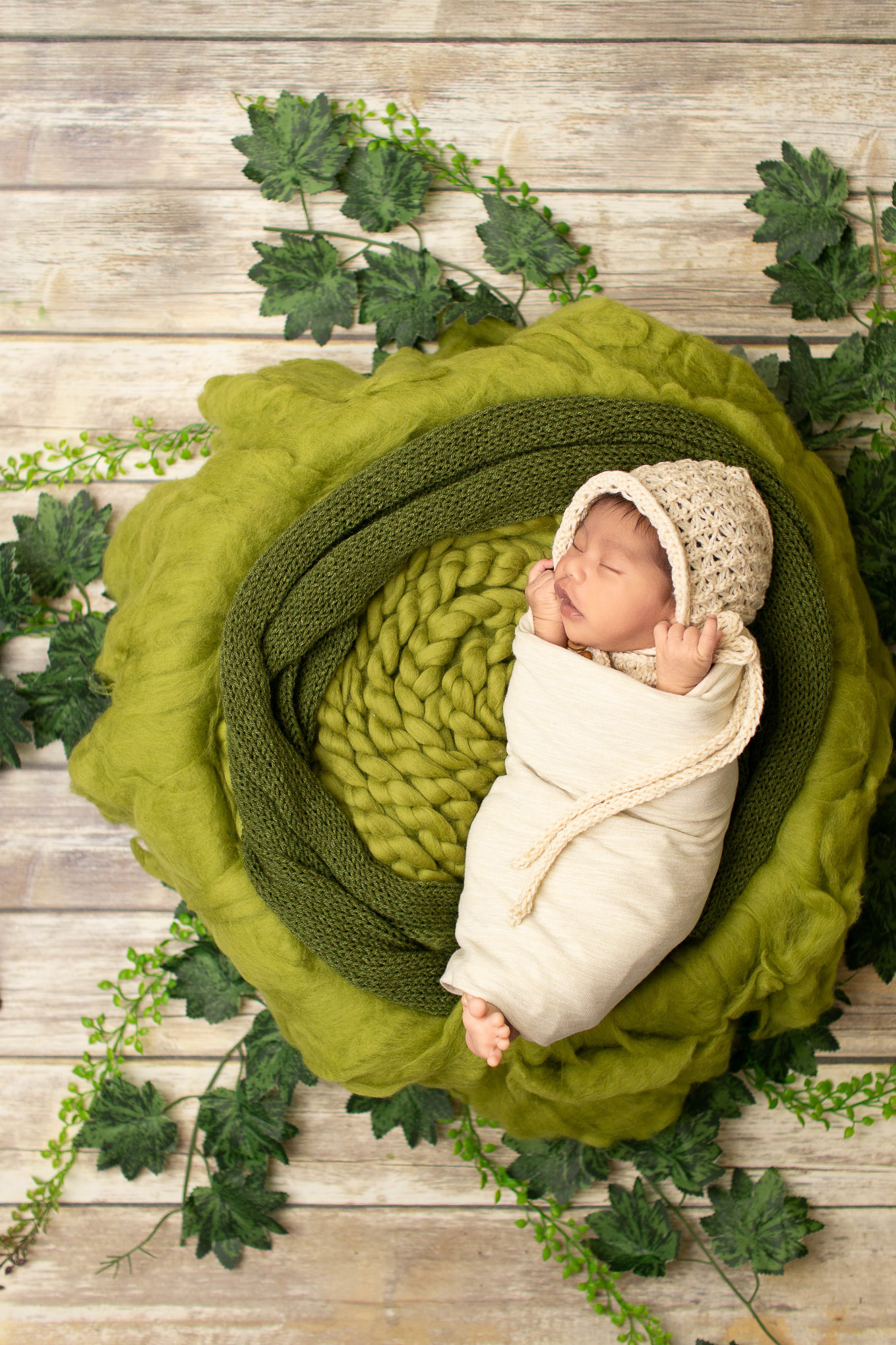 Sesión fotográfica de recién nacido (New Born) para Aaron