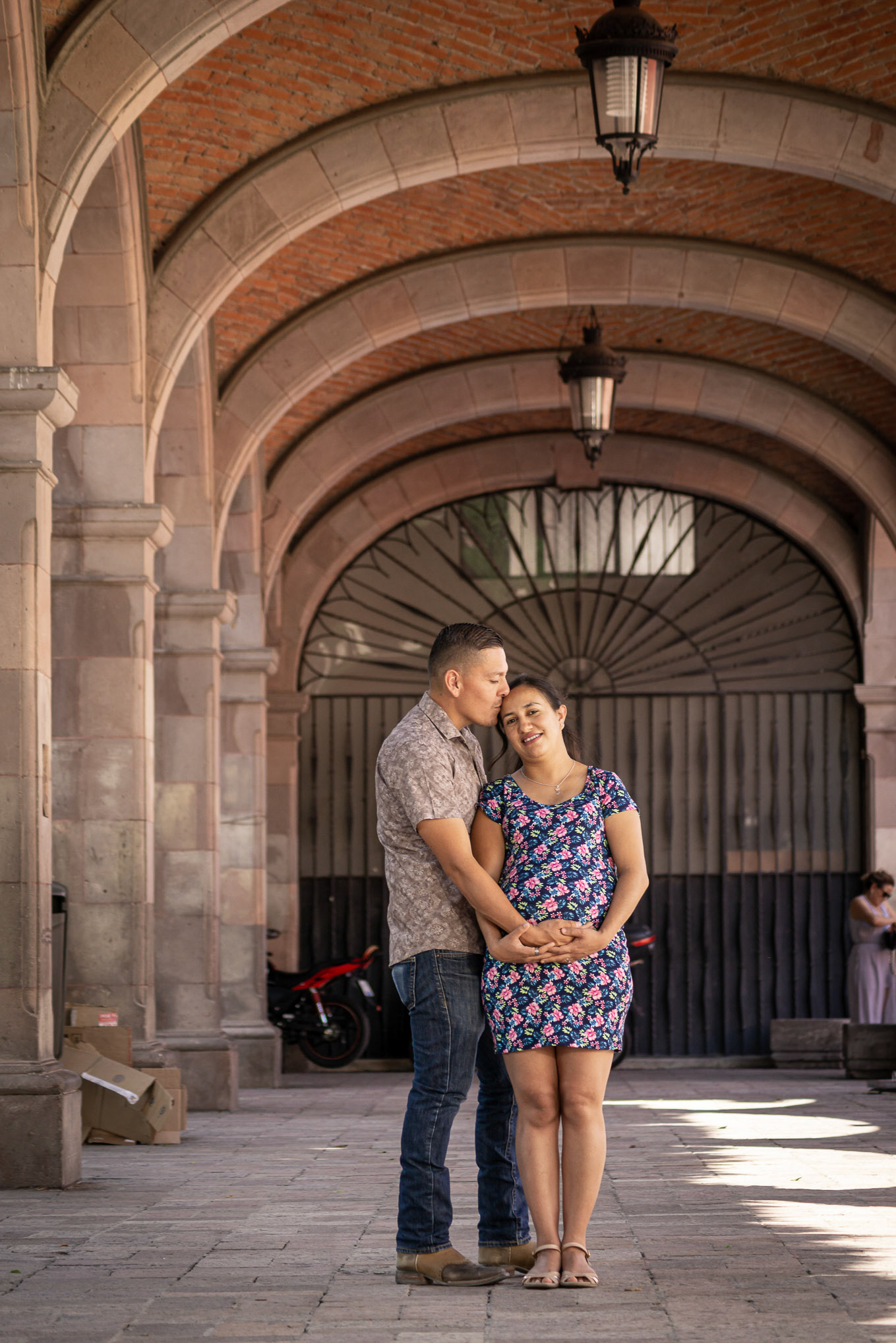 Sesión fotográfica de embarazo.