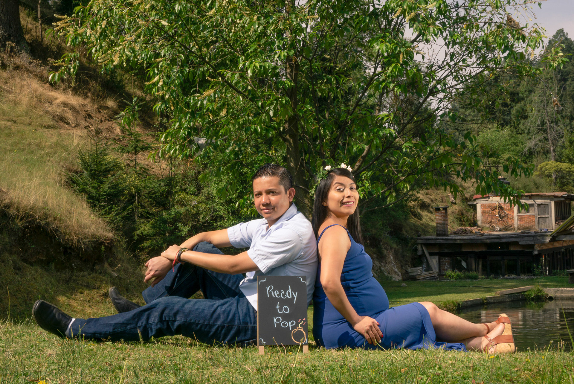 Sesión fotográfica de Sandy & Iván, maternidad en la marquesa.