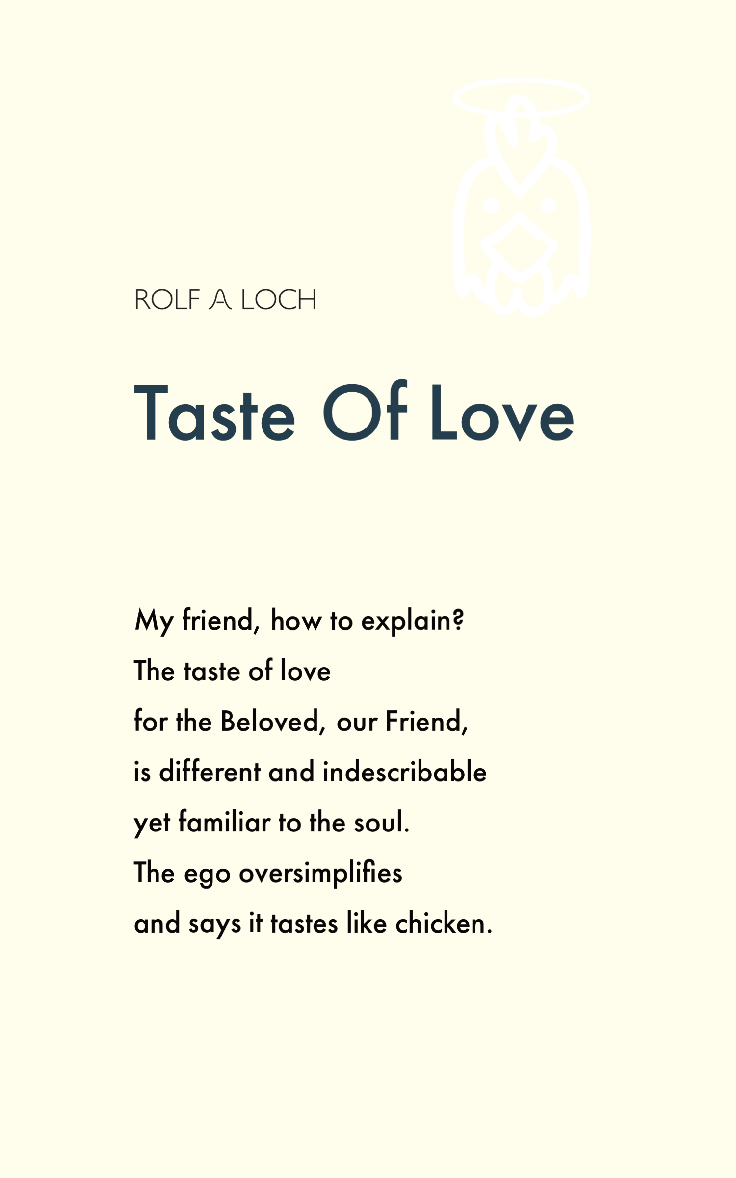 Taste Of Love - Rolf A. Loch