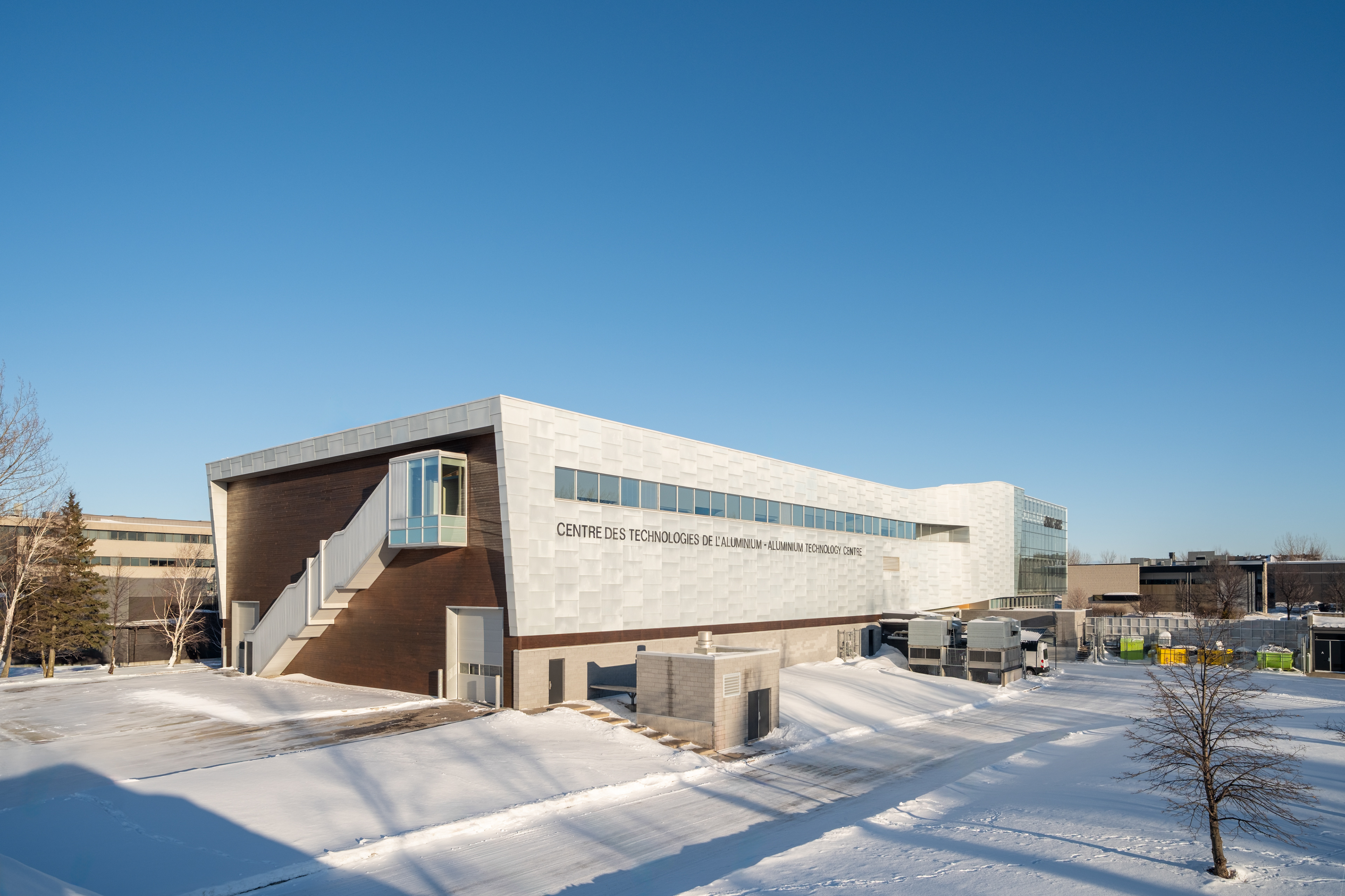 Vue d’ensemble du Centre des technologies de l’aluminium à Chicoutimi