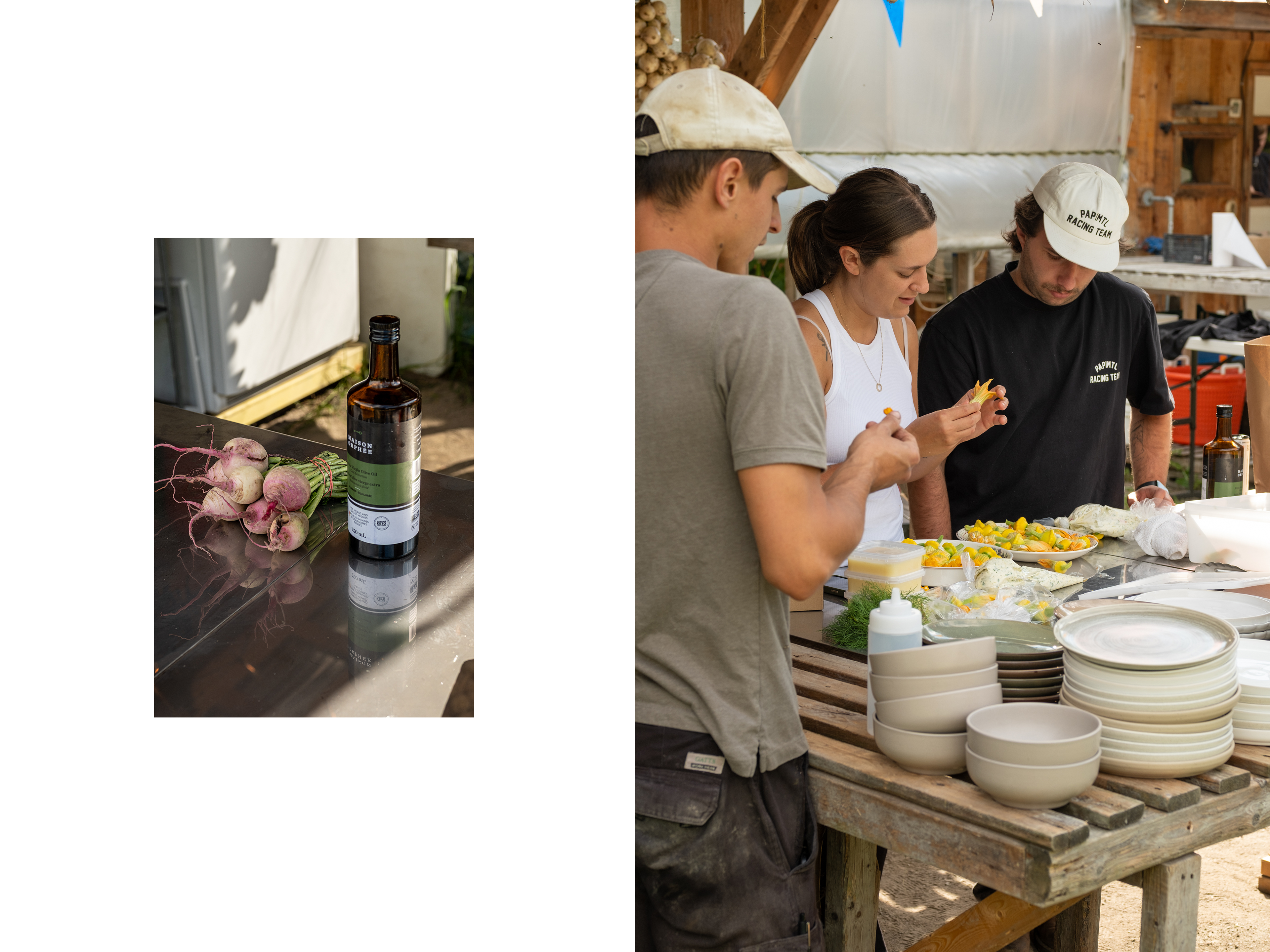 les cuisiniers préparent l'entrée du jour