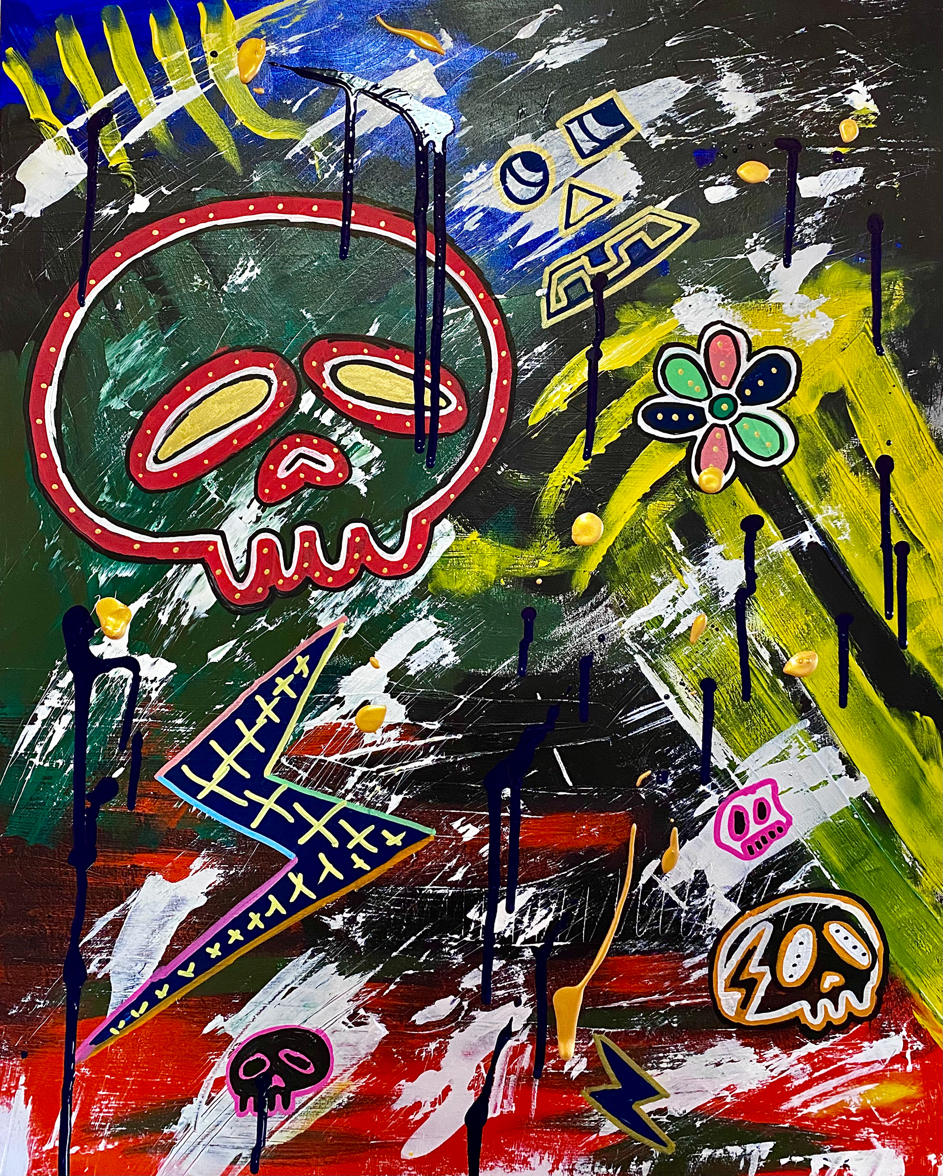 MurakamiMode - Acrylic on canvas - 16 x 20 inches - 2021