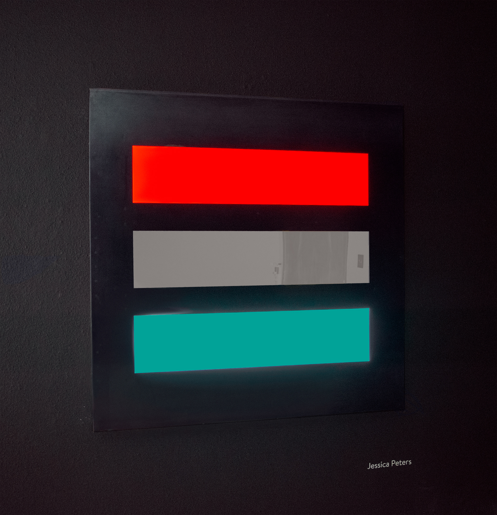 "Perception (Red + Teal)" In Situ