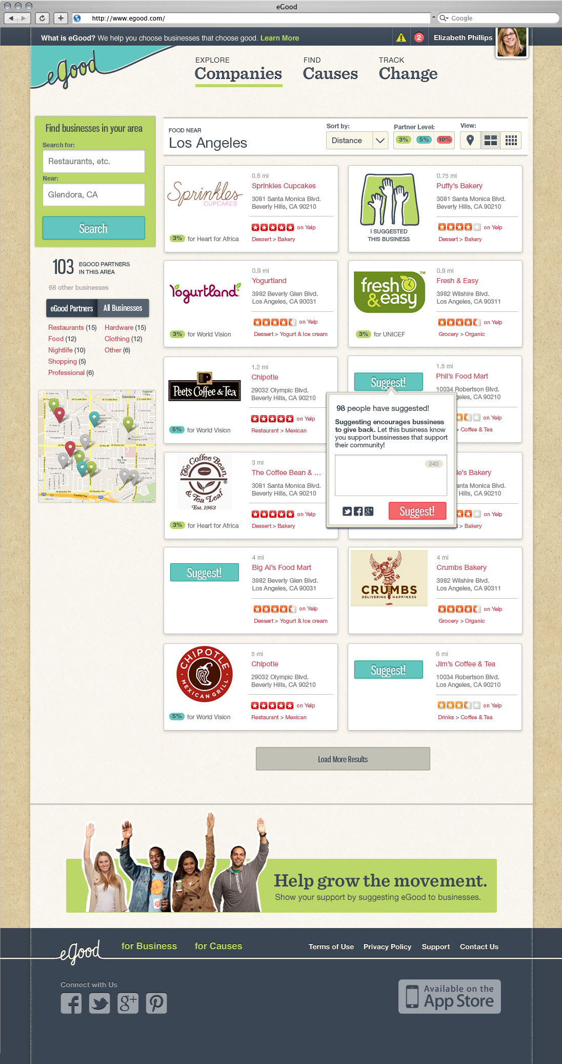 Finding businesses