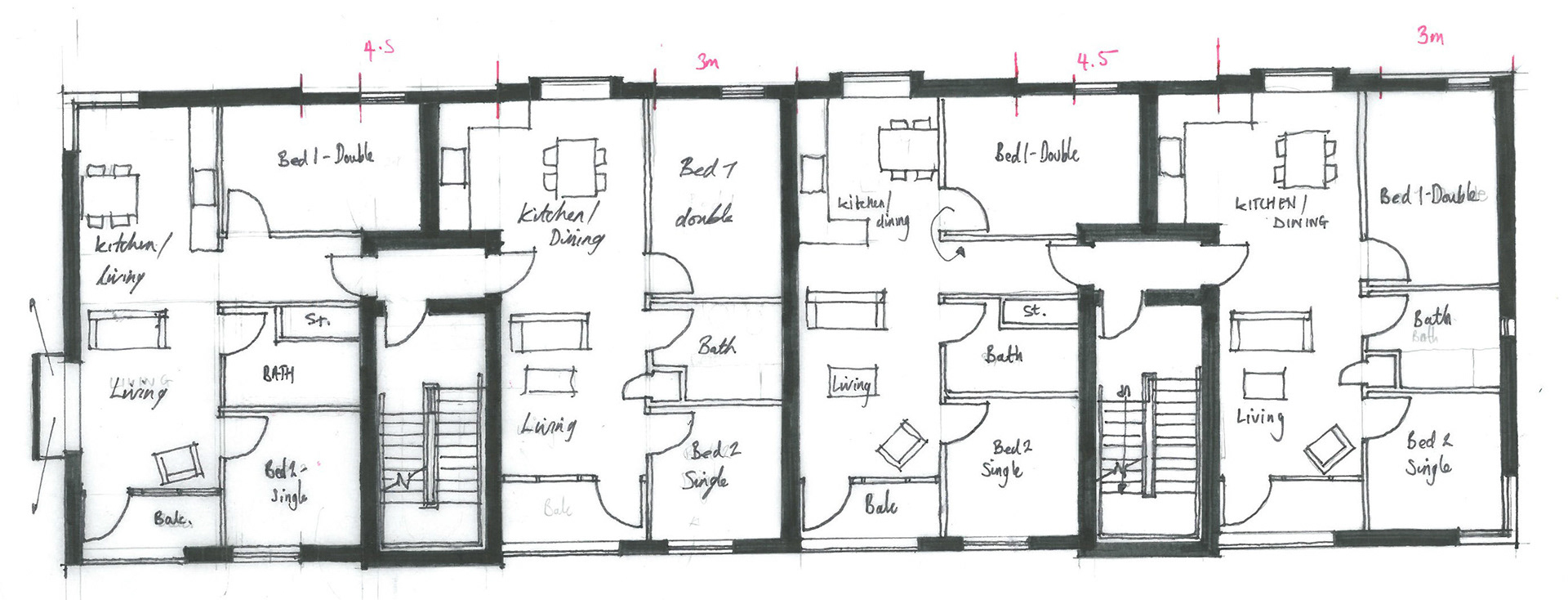 Sketch Upper Floor Apartments