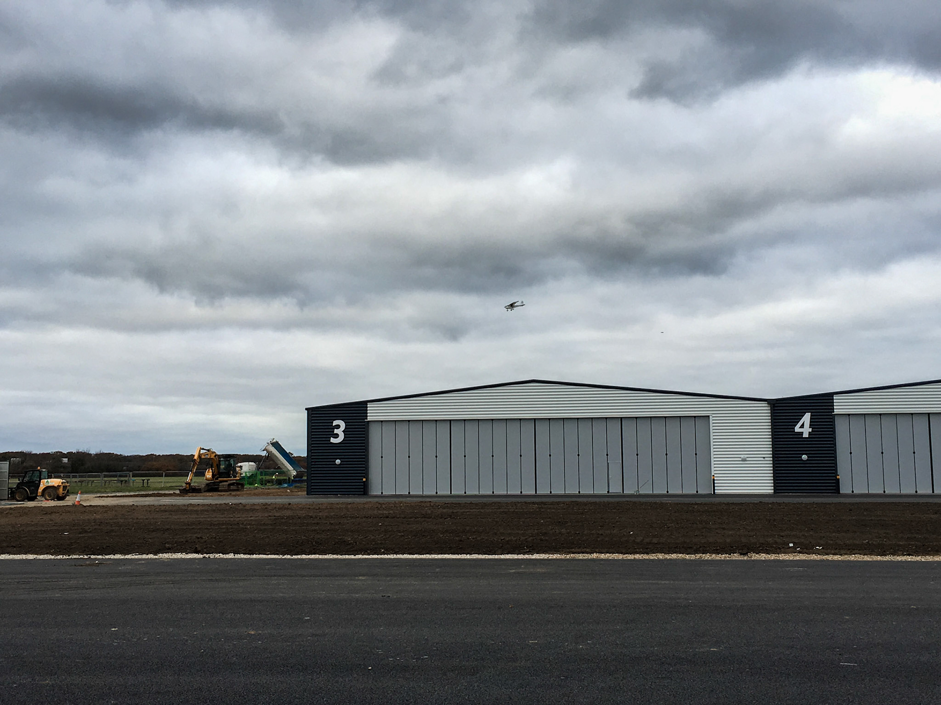 View towards Hangar 3 & the Airfield