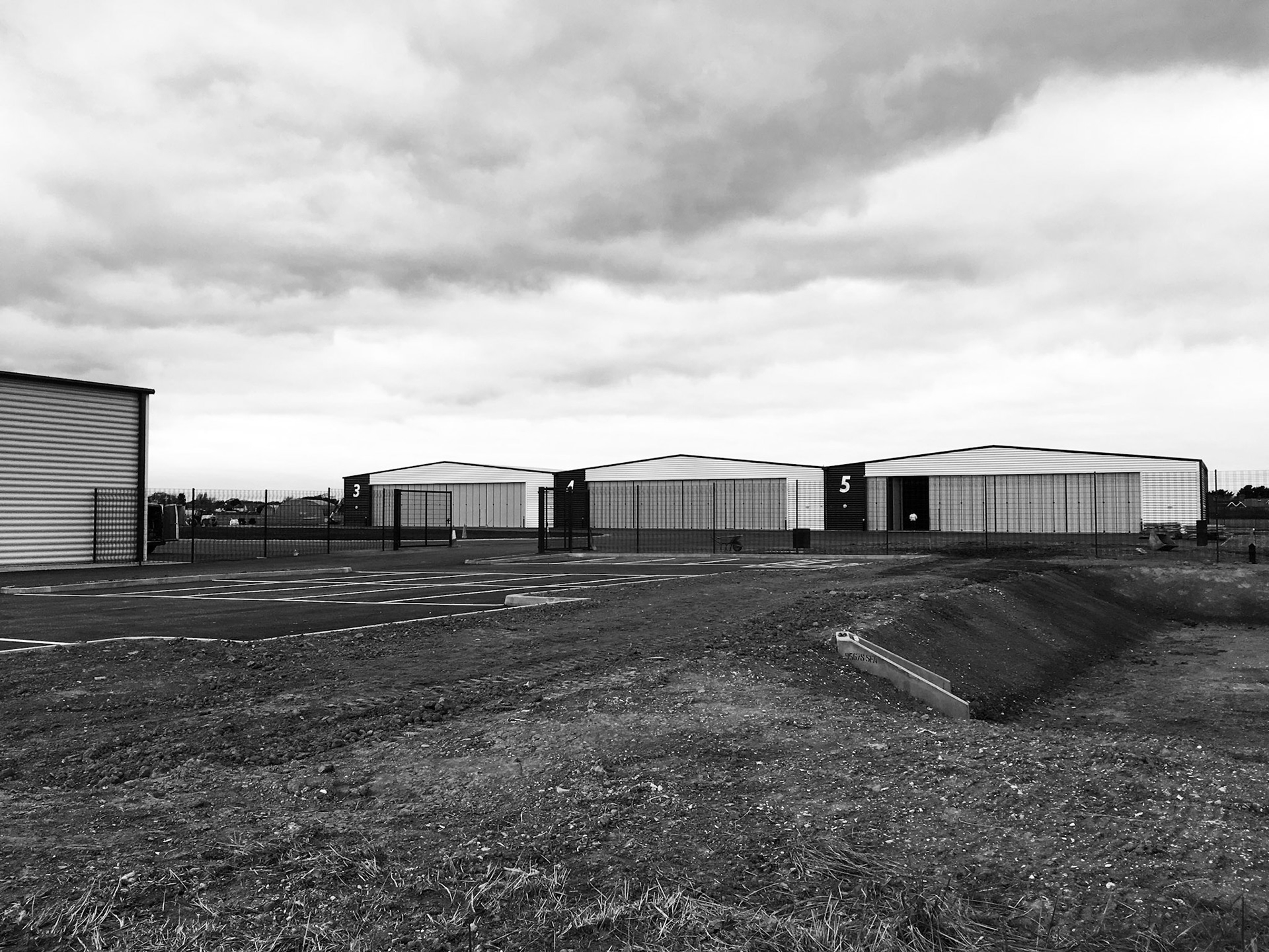 View from Site Entrance of Complete Works
