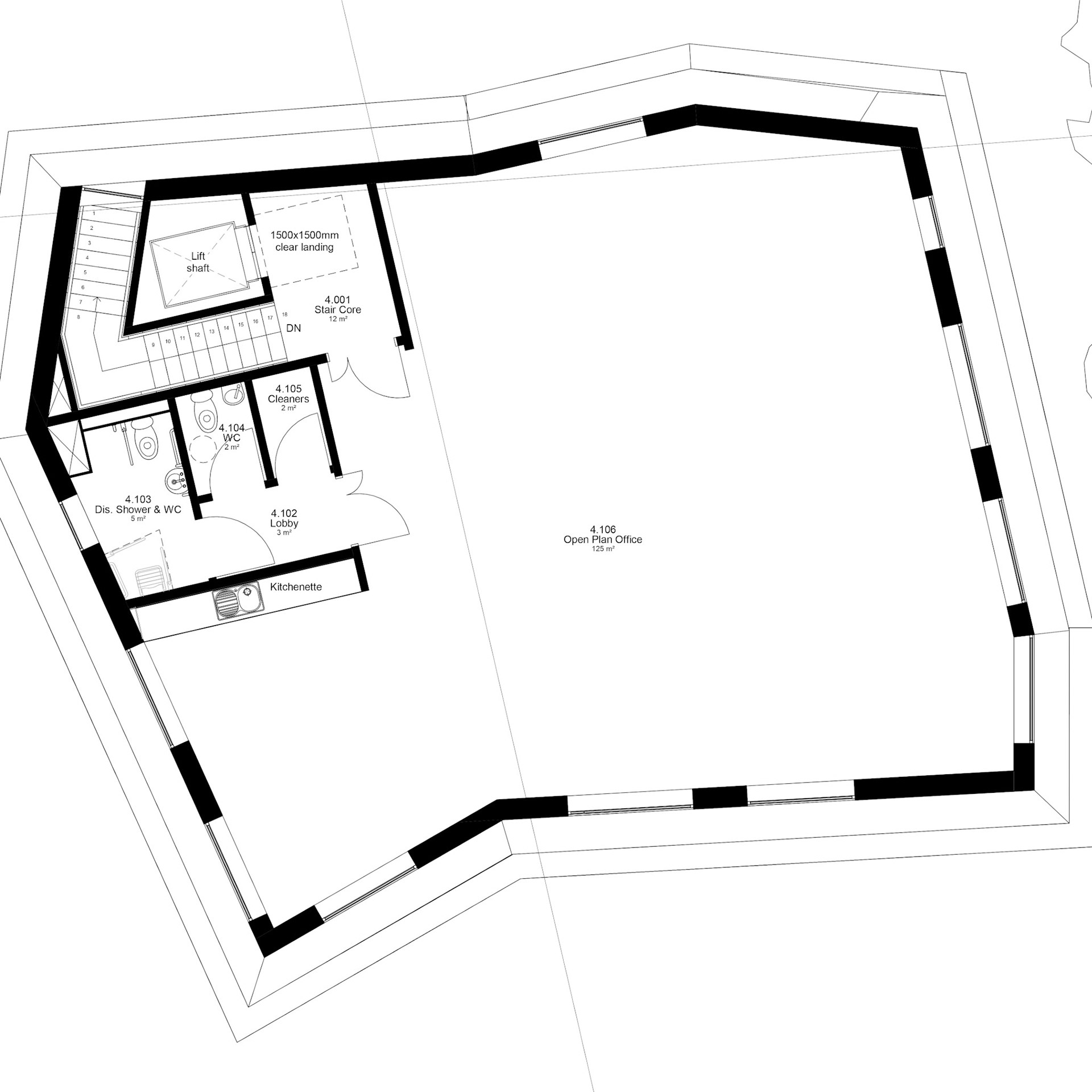 Consented Scheme - Upper Commercial Floor
