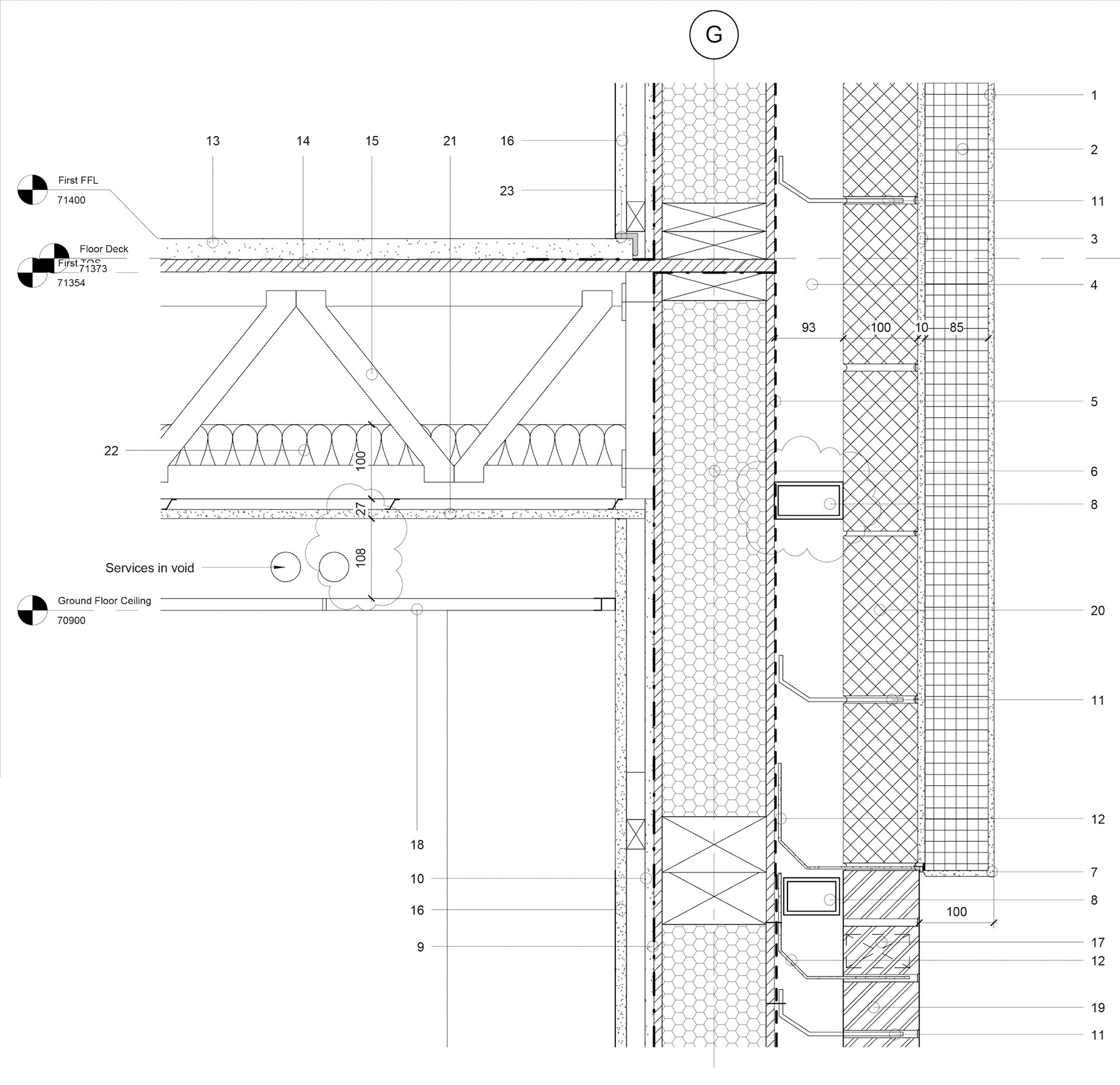 Working Drawings - 1:5 Typical Floor Junction Detail