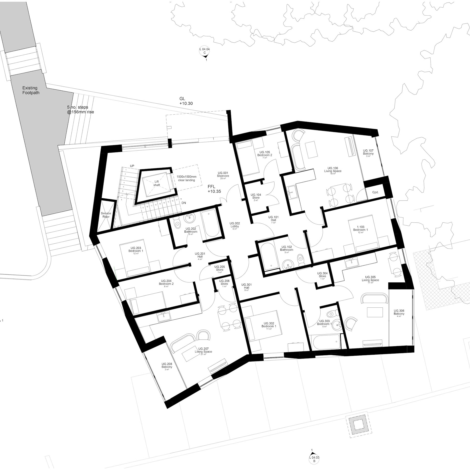 Consented Scheme - Upper Ground Floor