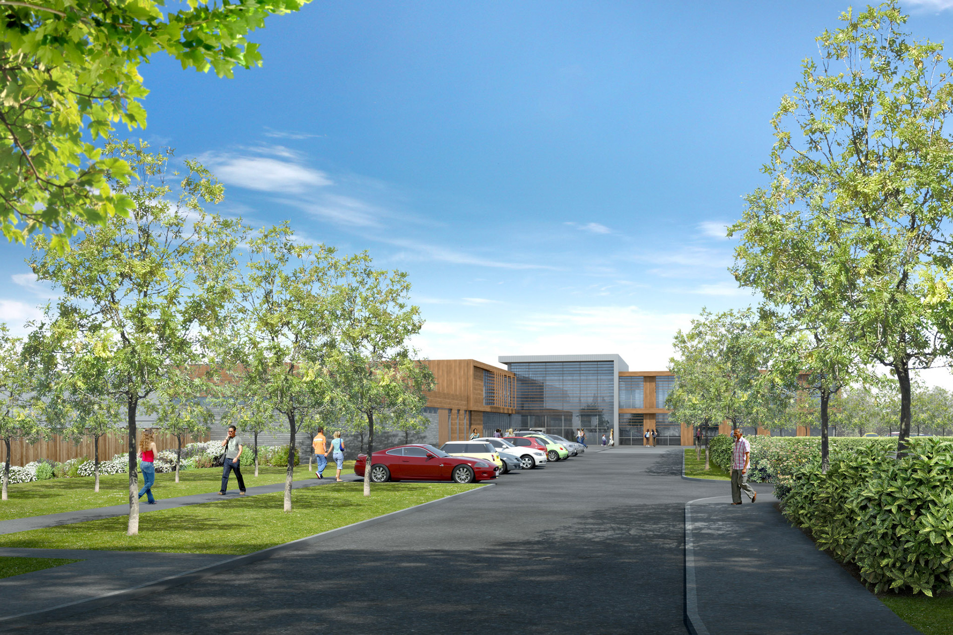 CGI Perspective - Site Entrance