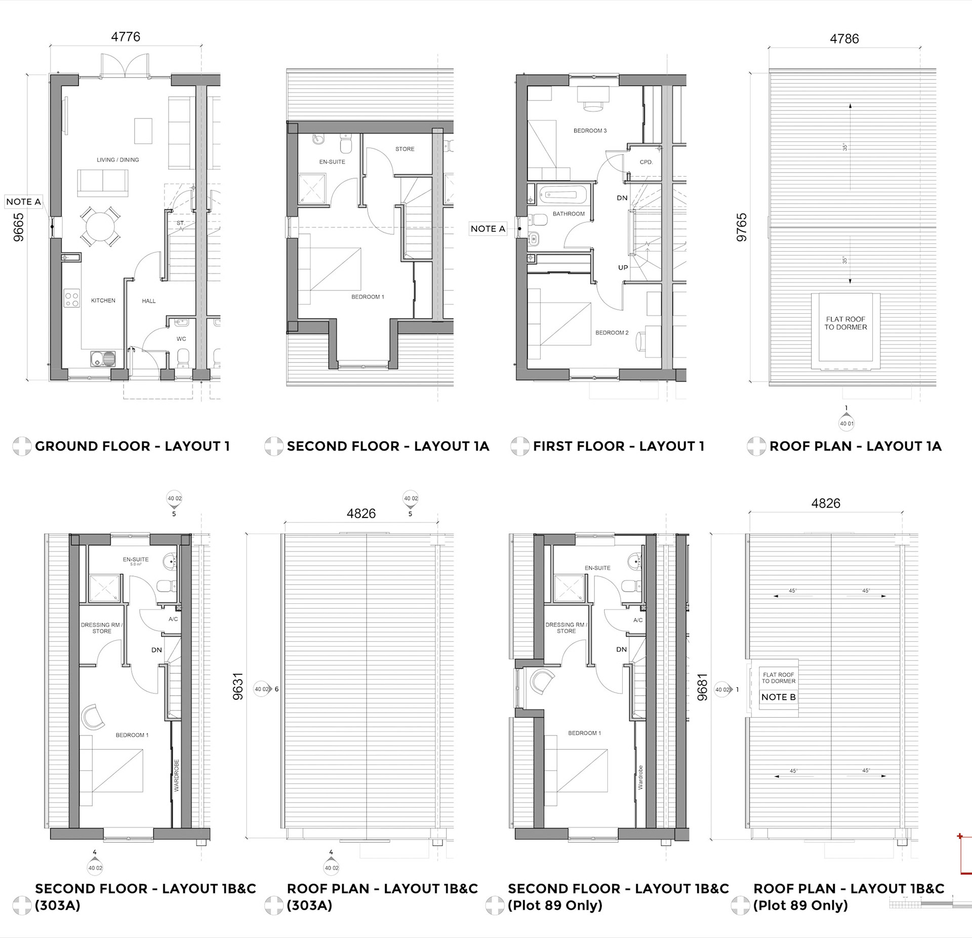 House Type 303 Planning Layouts