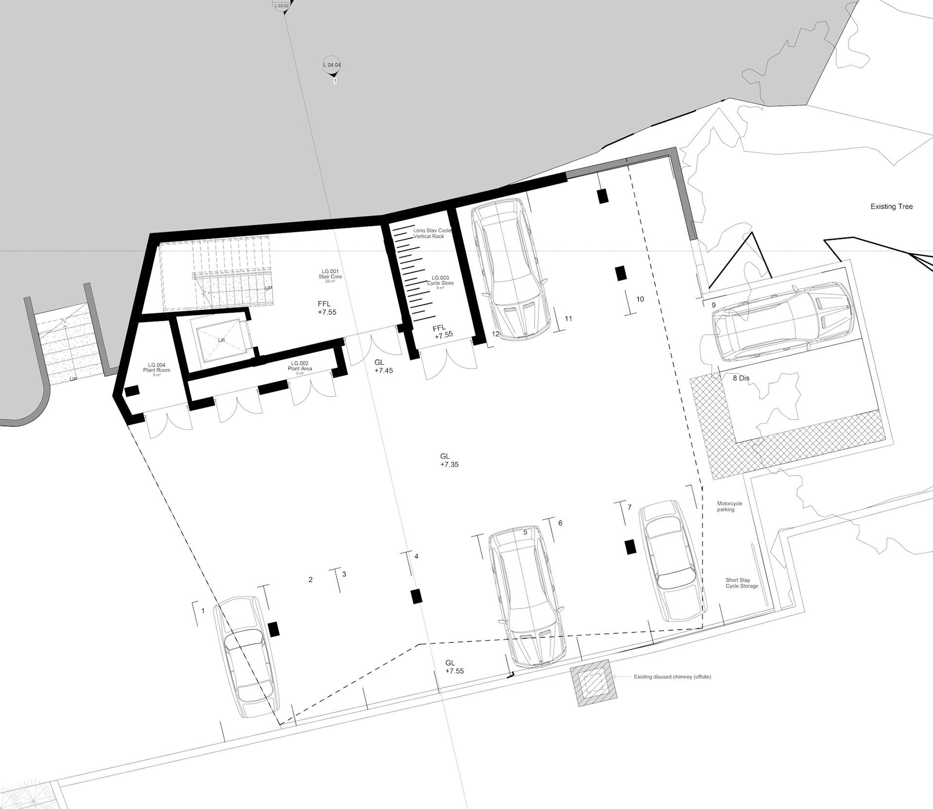 Original Proposal - Lower Ground Floor Car Park