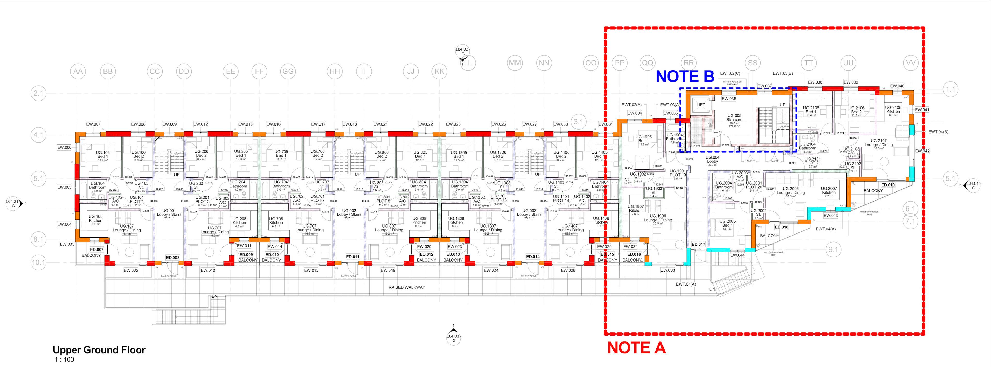 Working Drawings - GA Upper Ground Floor