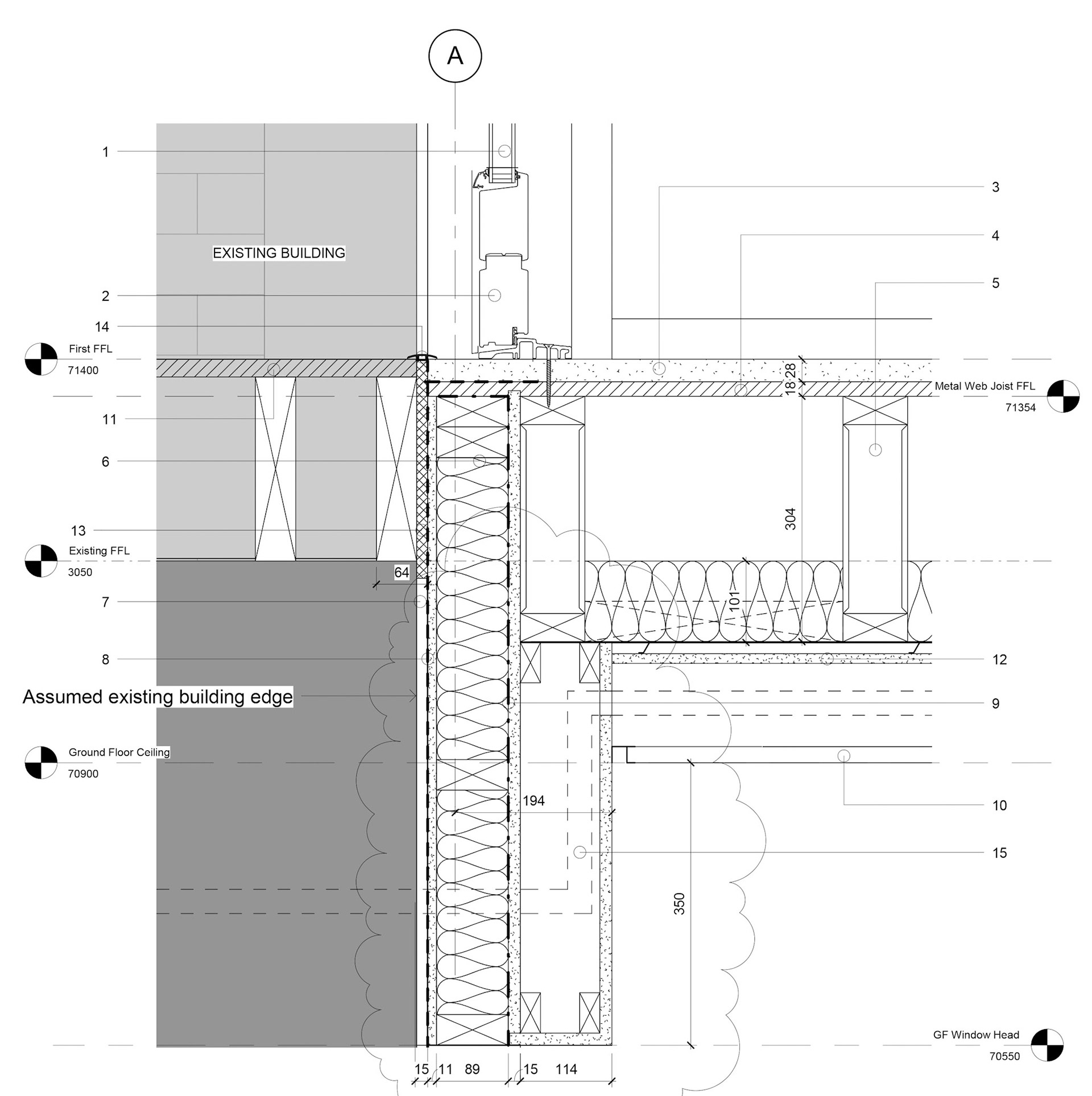 Working Drawings - 1:5 Typical Floor Interface Detail