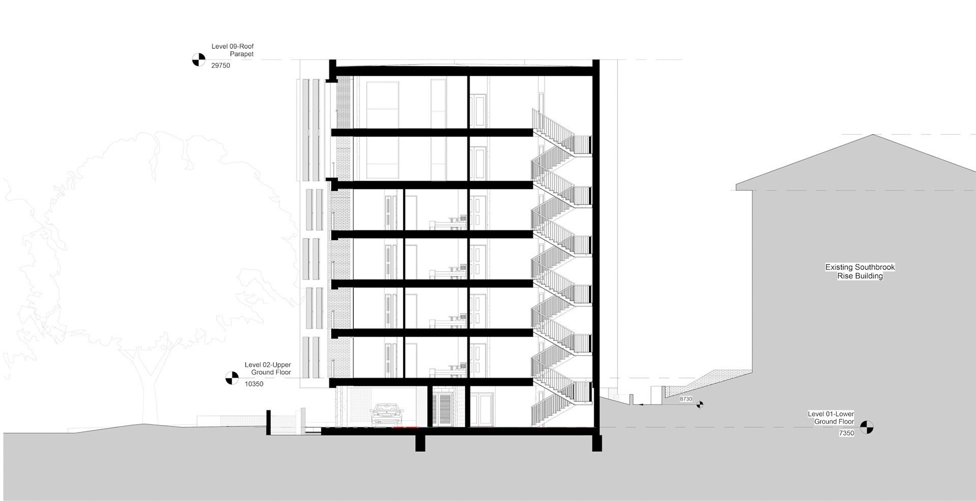 Original Proposal - Cross Section East to West