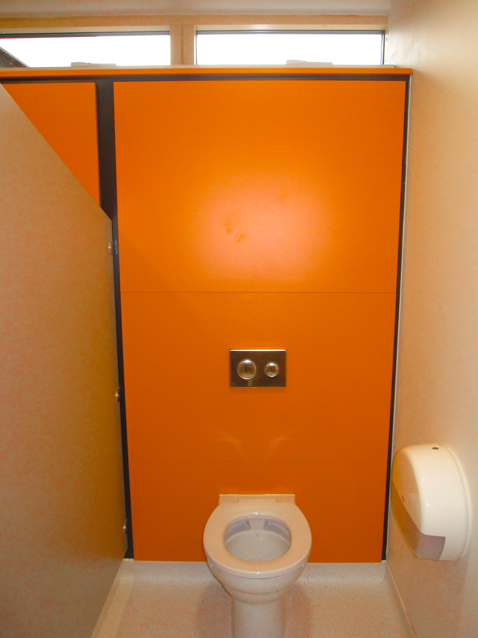 Near Completed Works - Colourful WCs
