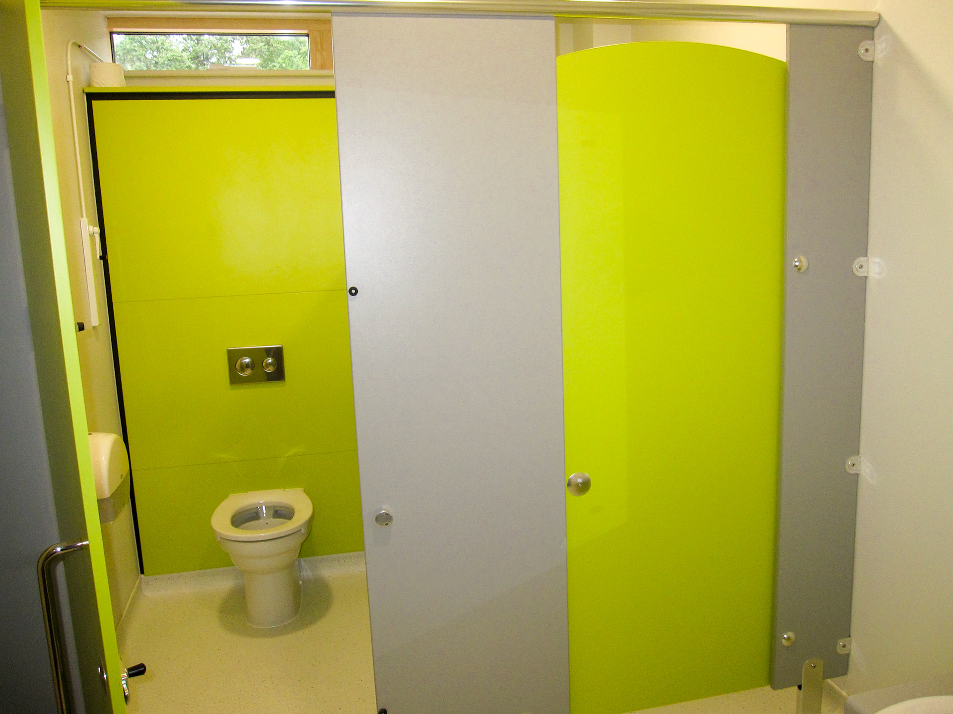 Near Completed Works - Colourful WCs
