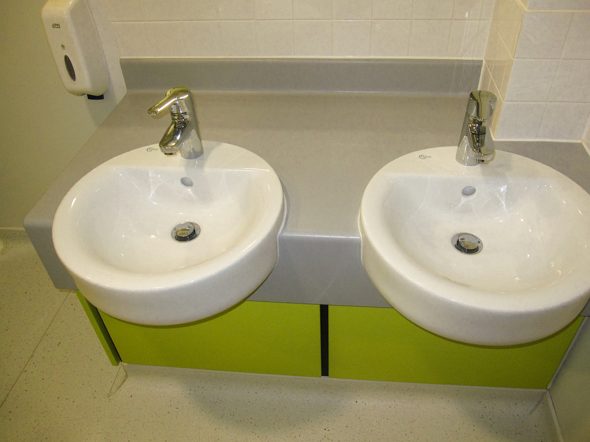 Near Completed Works - Colourful WCs