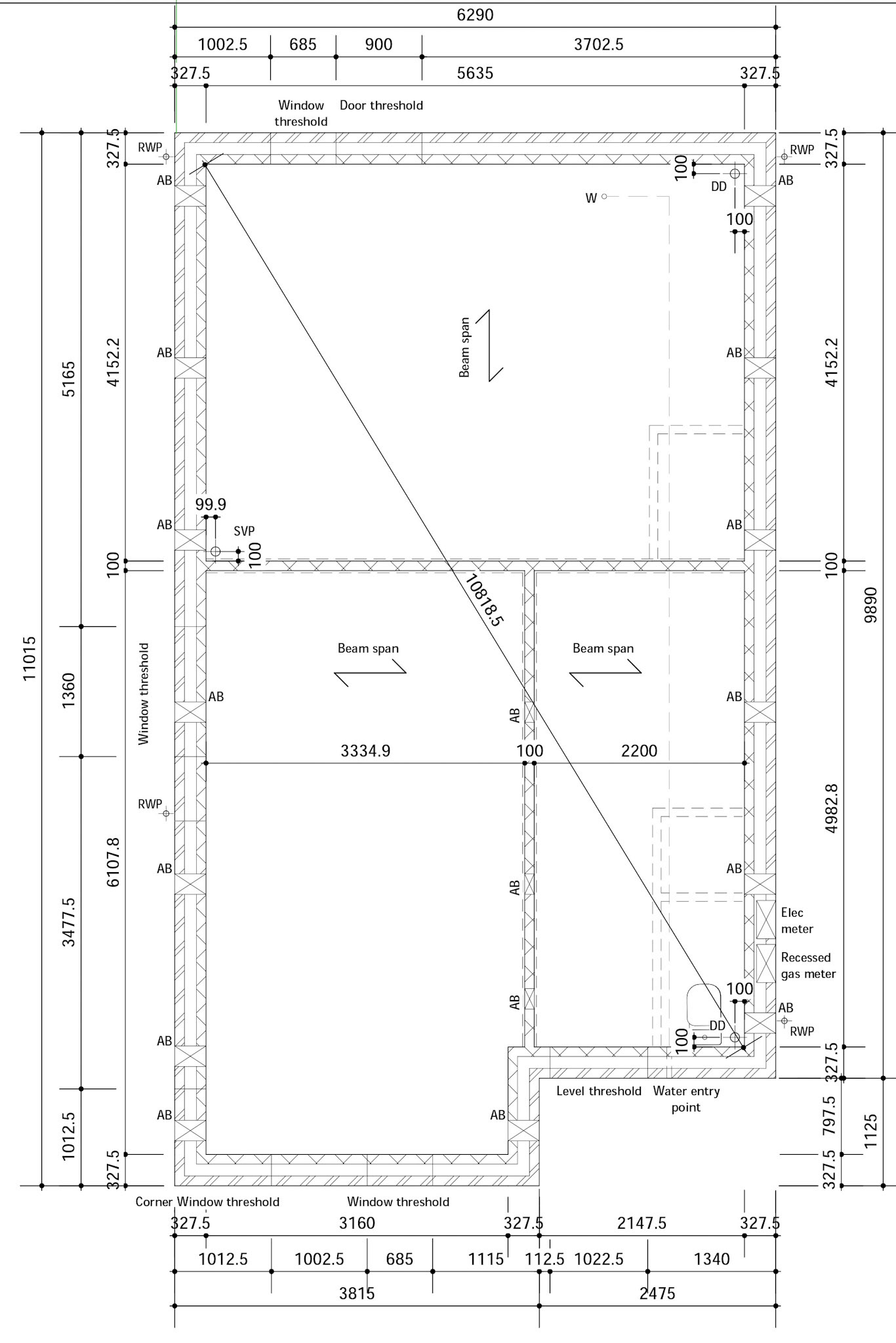 House Type C Technical Substructure Layout