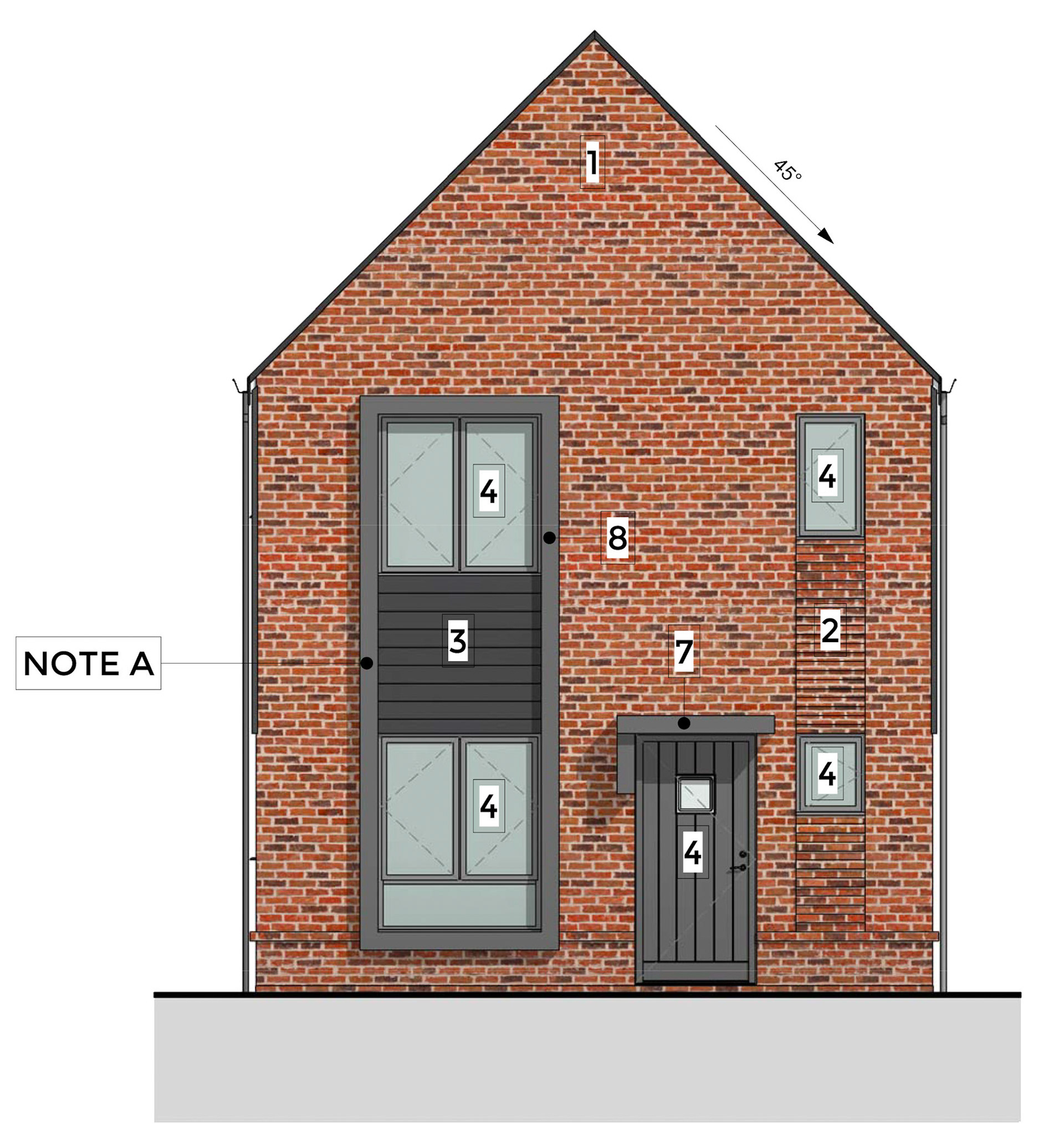 House Type 302A Planning Elevation Variation