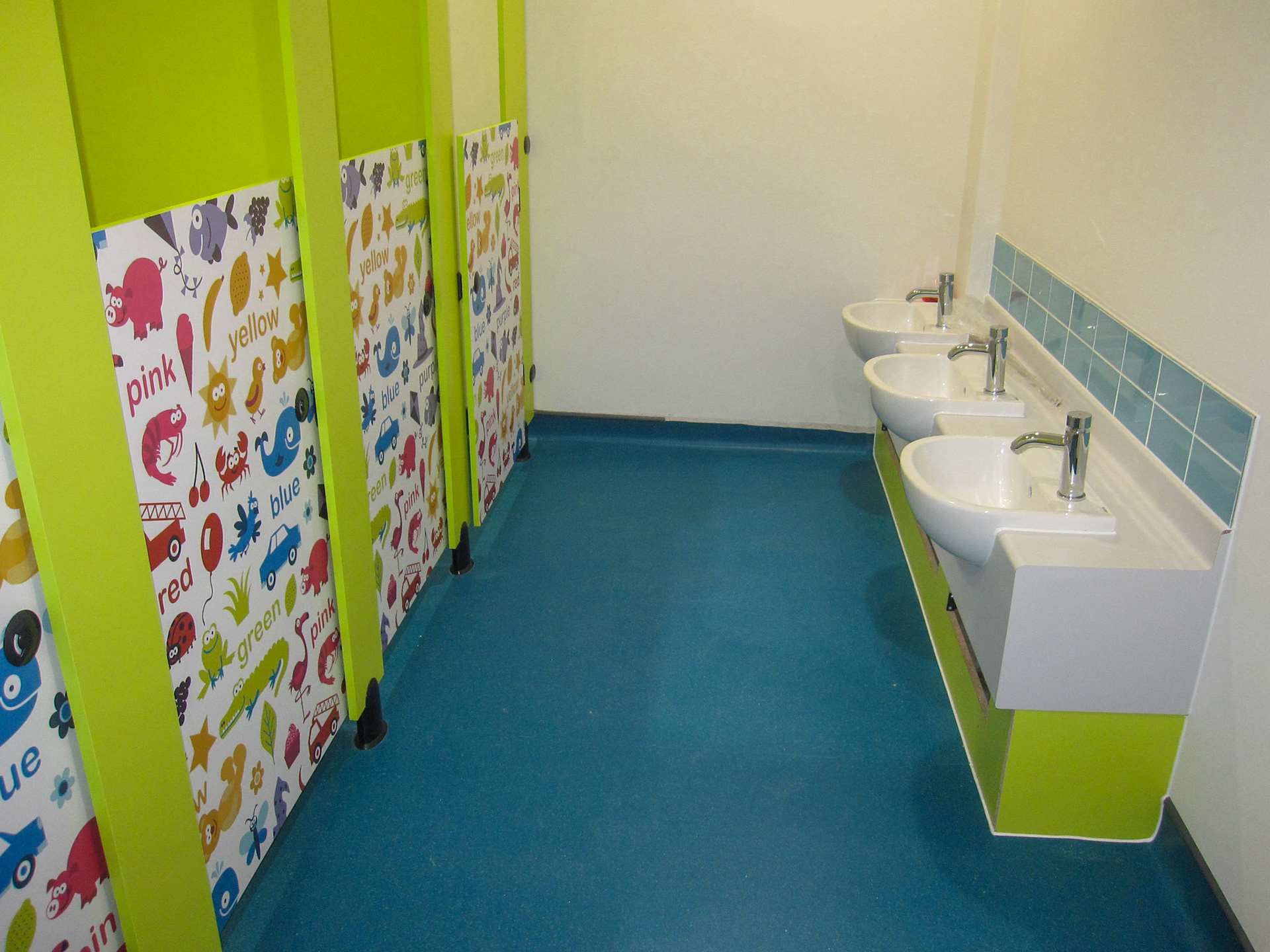 Colourful Nursery WC's