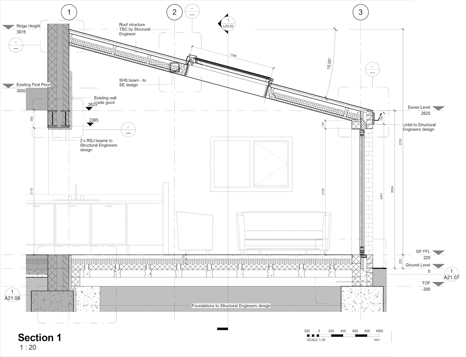 Working Drawings - 1:20 Section