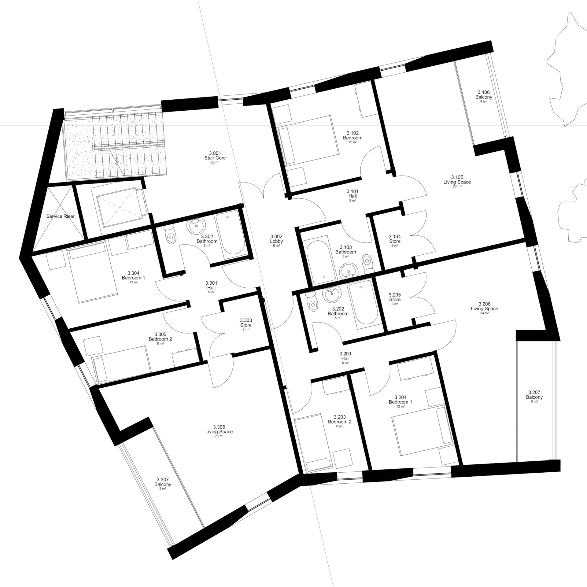 Original Proposal - Typical Residential Floor
