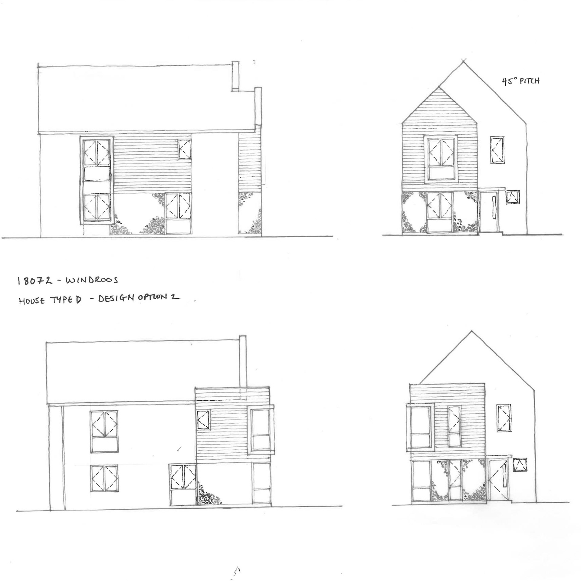 House Type D Sketch Elevations
