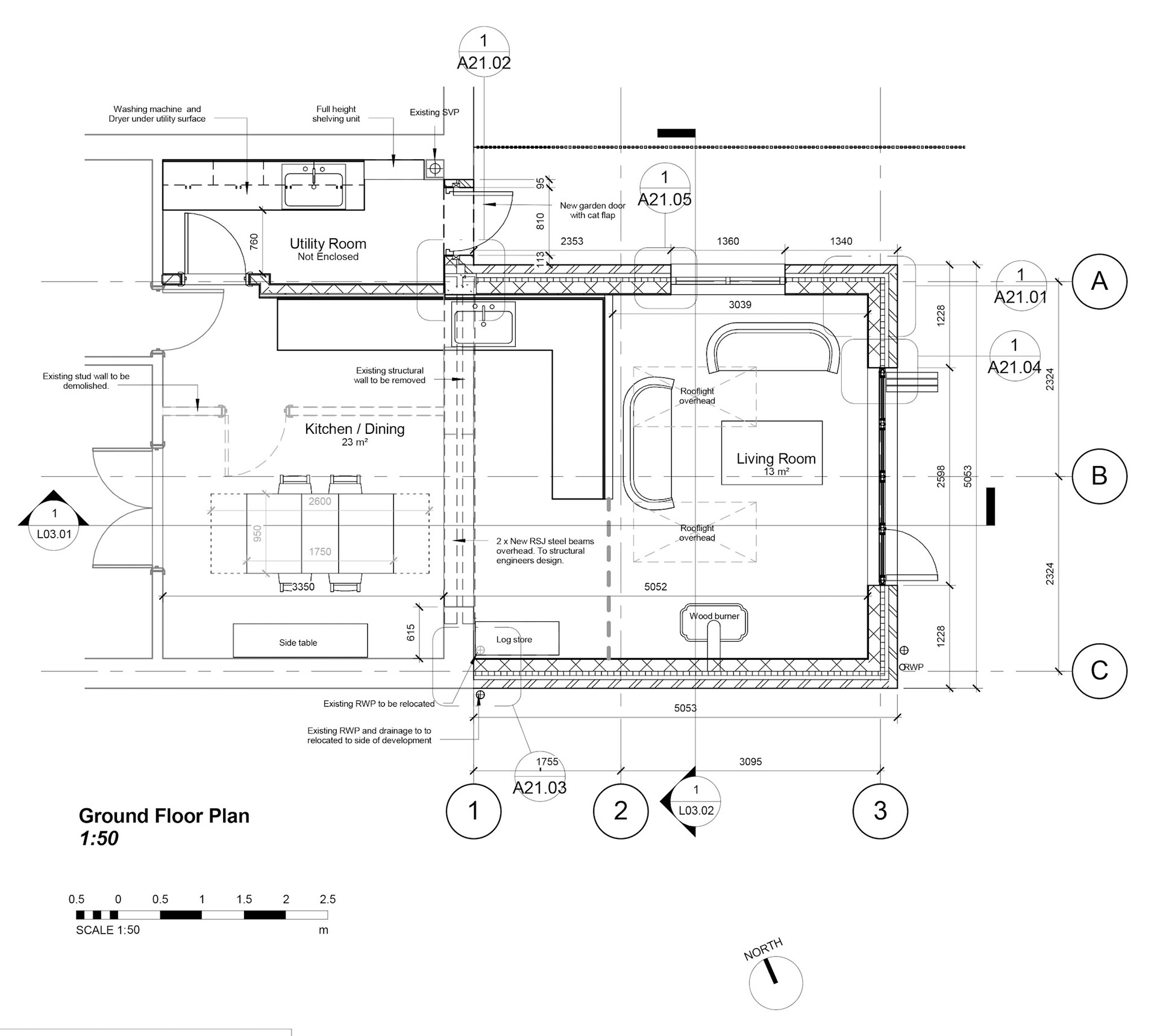 Working Drawings - Setting Out Plan