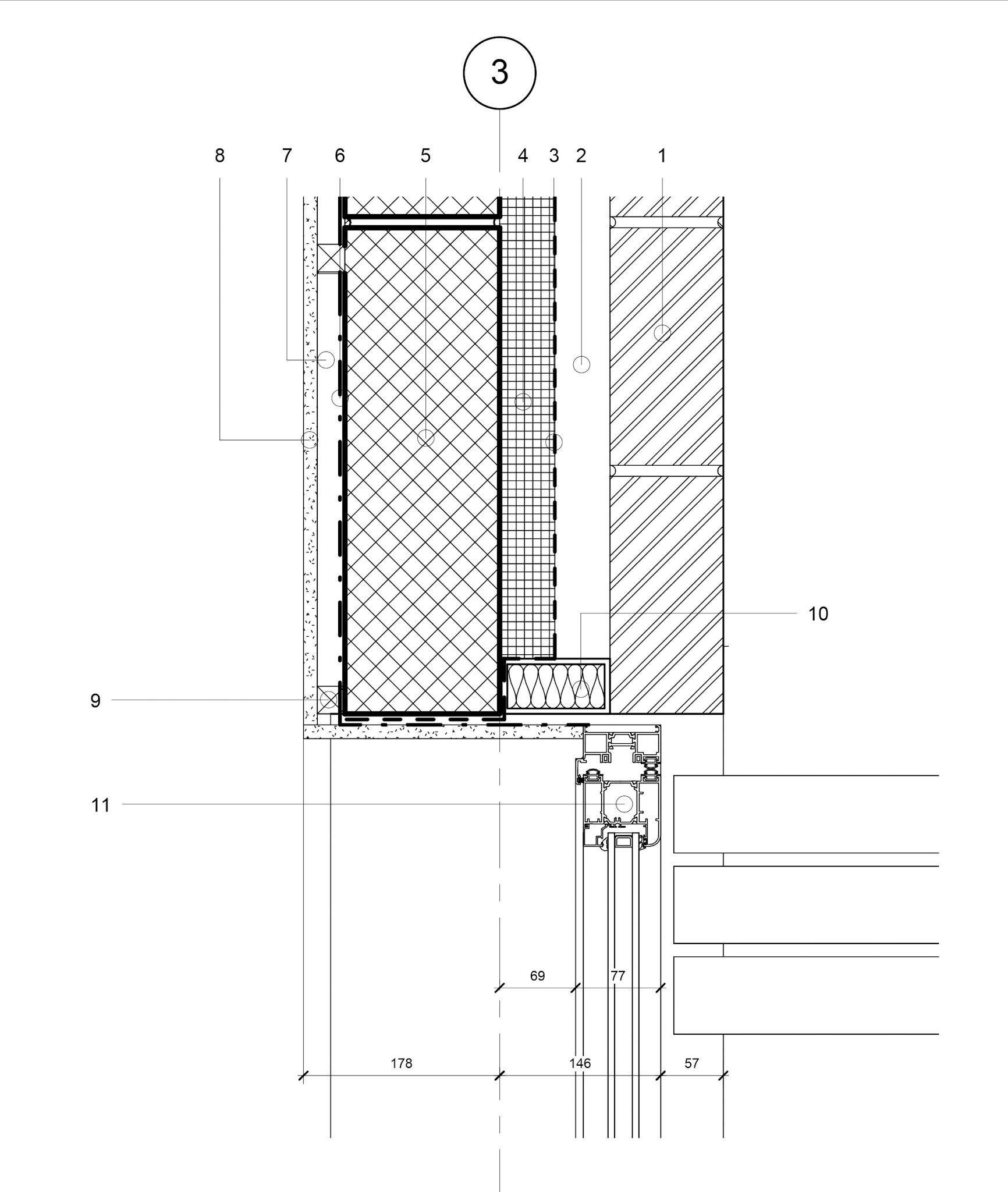 Working Drawings - 1:5 Bi-fold Head Detail