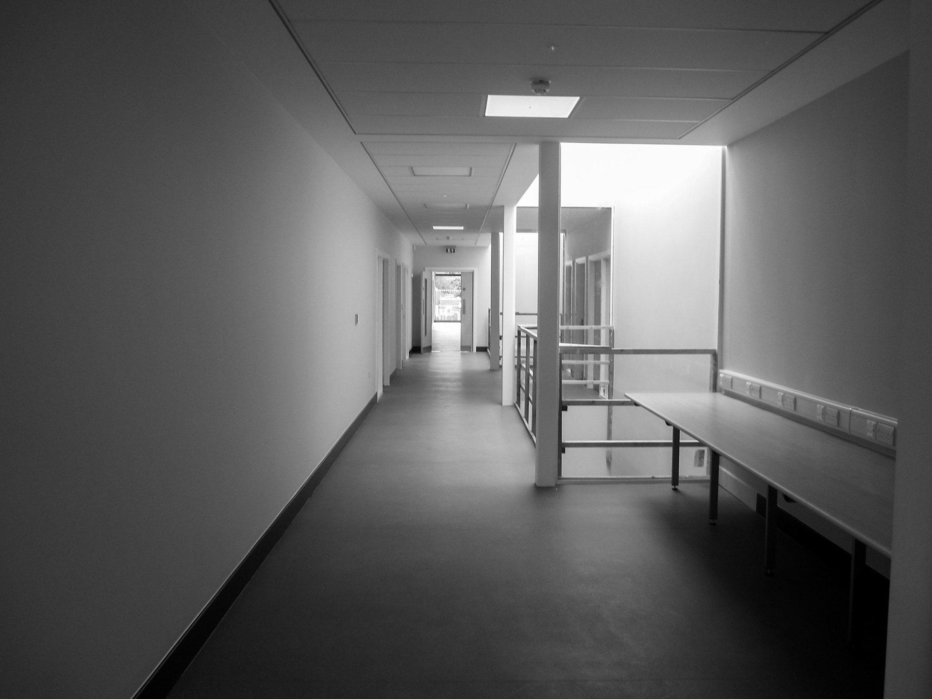 LIghtwells to Circulation Corridor
