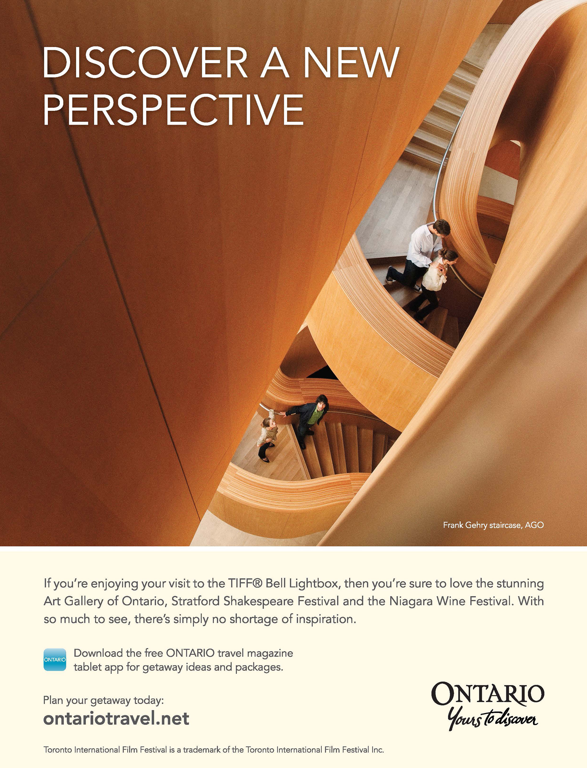 Ontario Tourism Newspaper ad
