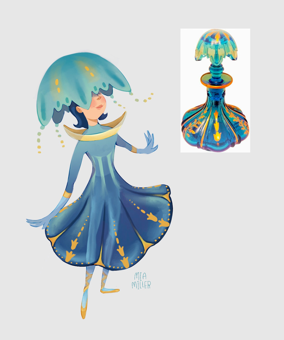 Object Personification assignment for a video game focused character design mentorship through the Concept Art Association