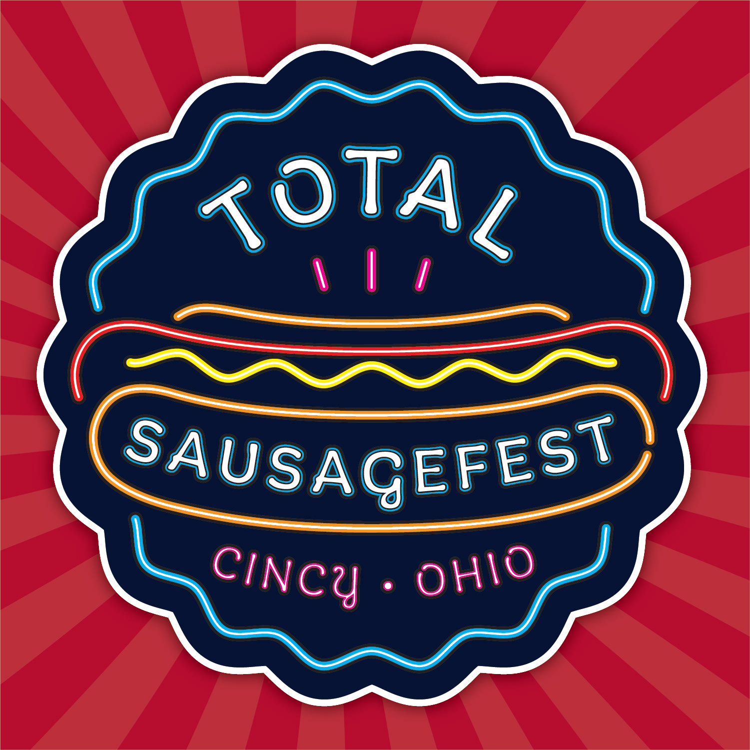 FOOD TRUCK IDENTITY & WRAP FOR TOTAL SAUSAGEFEST