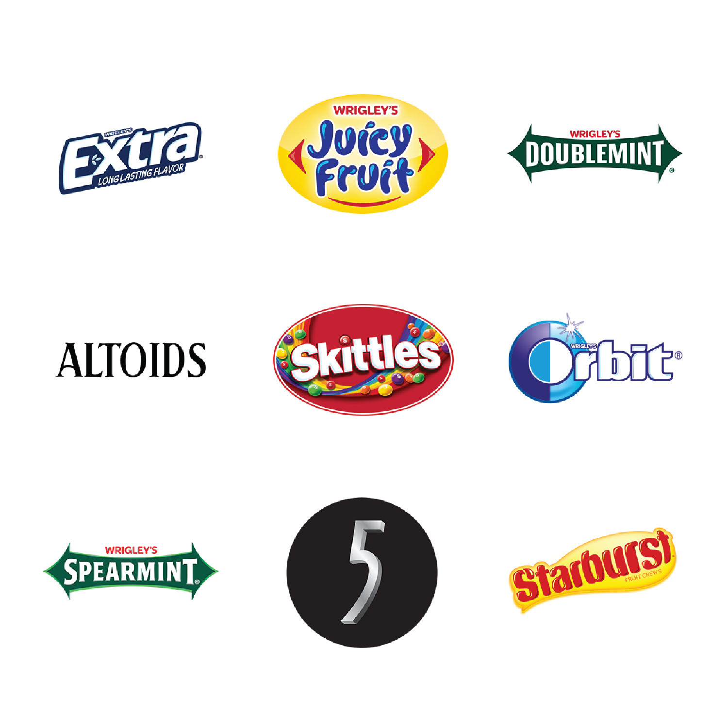 WRIGLEY BRANDS LIKE EXTRA, SKITTLES, STARBURST AND MORE AT INTERBRAND
