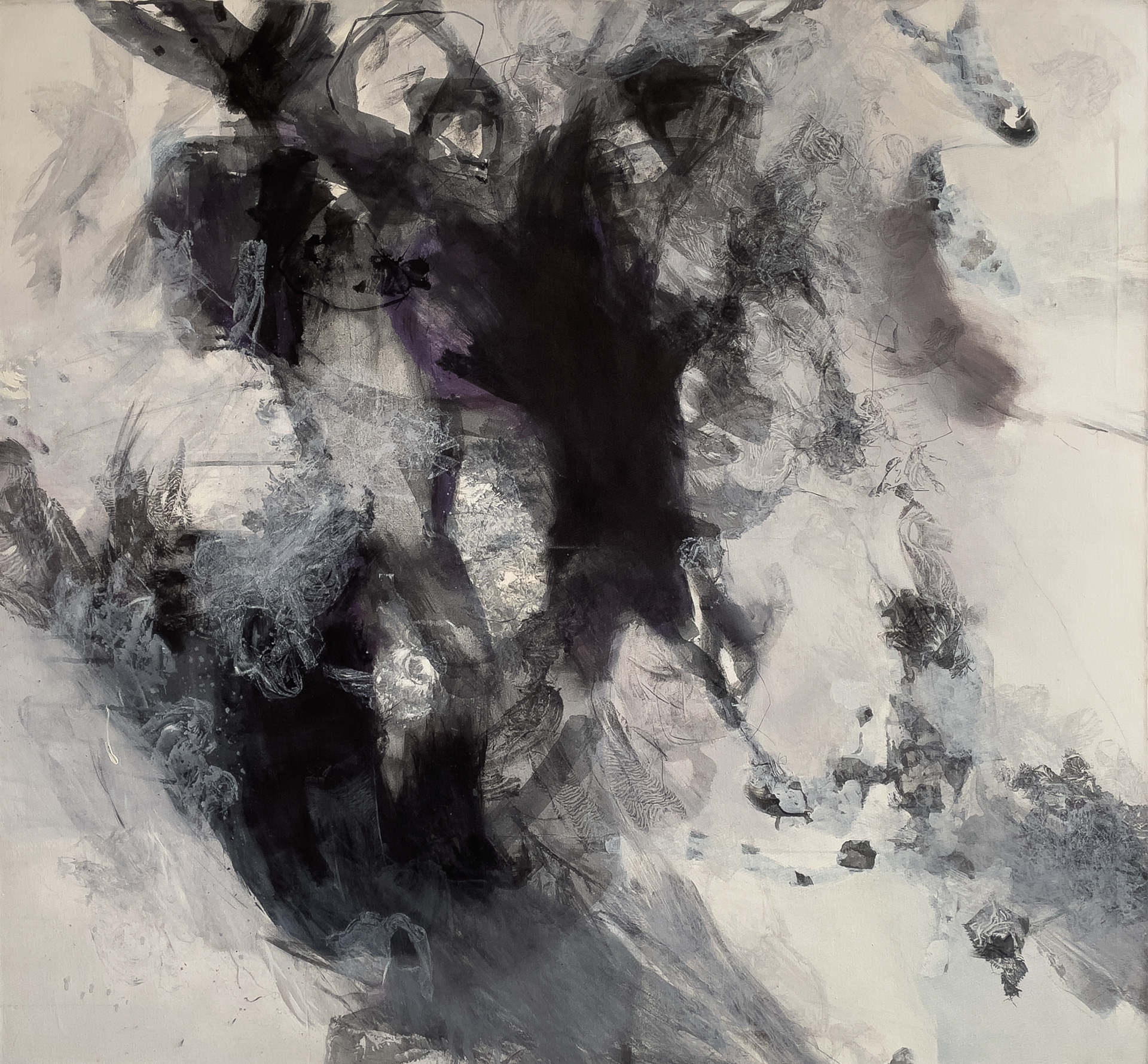 mixmedia auf leinwand 130 x 120 cm