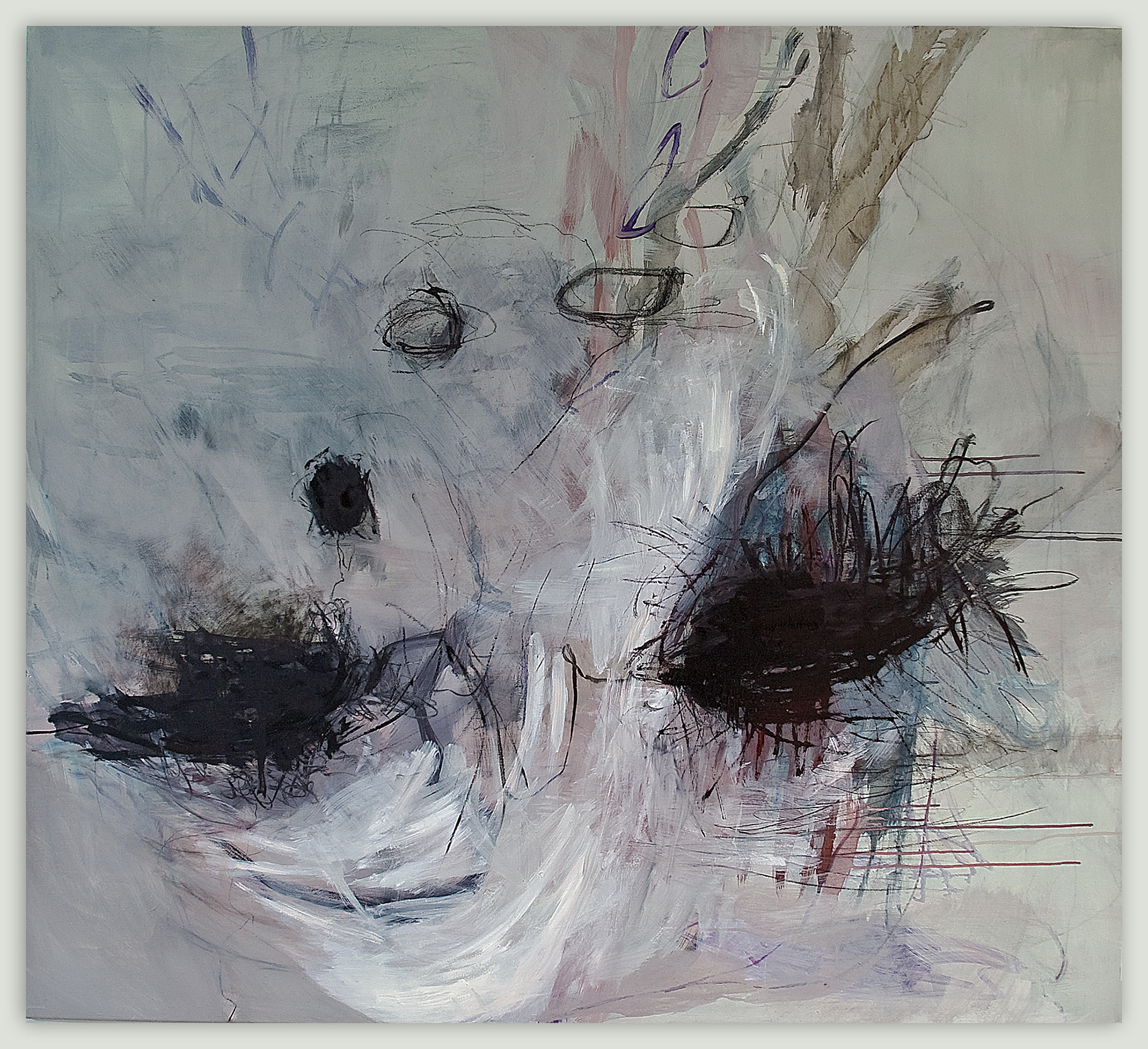 mixmedia auf leinwand 150 x 140 cm
