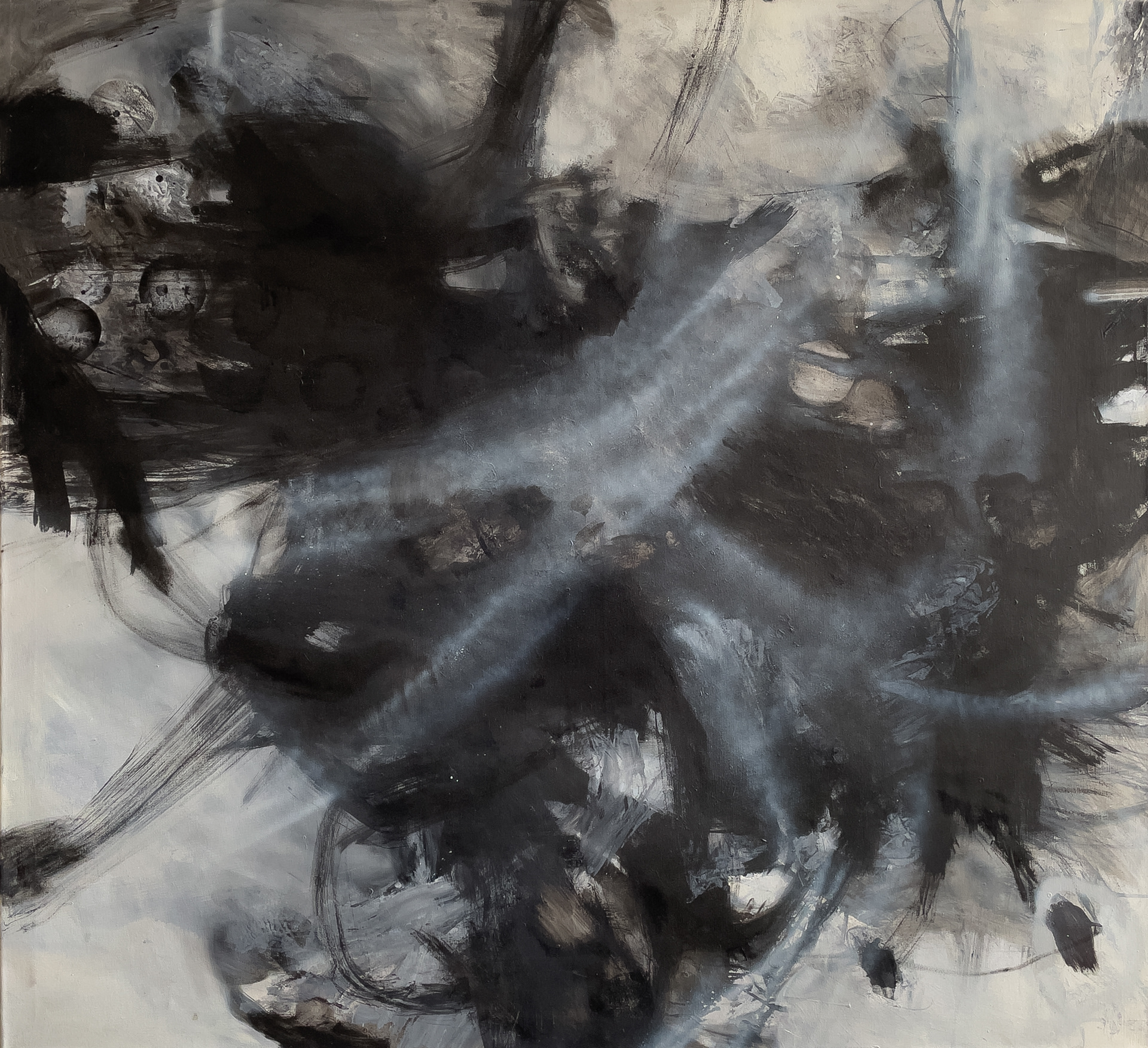 mixmedia auf leinwand 130 x 120 cm