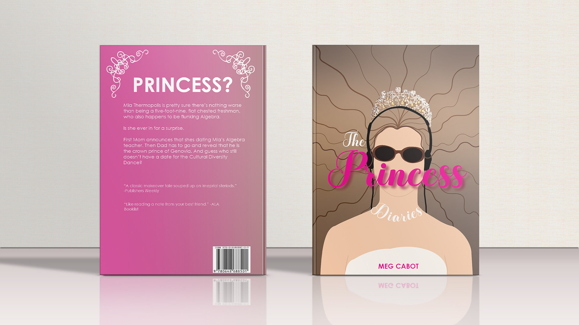 Book Cover Mockup: The Princess Diaries